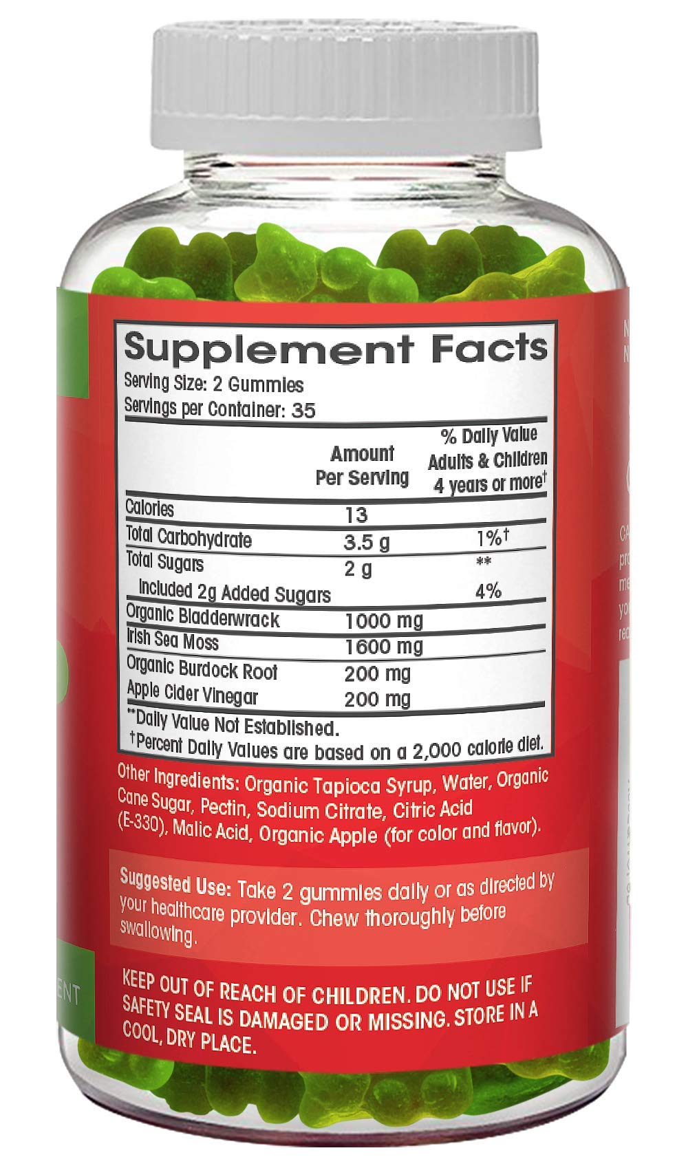 Foto 4 pulgar | Suplementos Sea Moss Gummies Flamingo con Vinagre de Sidra de Manzana - Venta Internacional