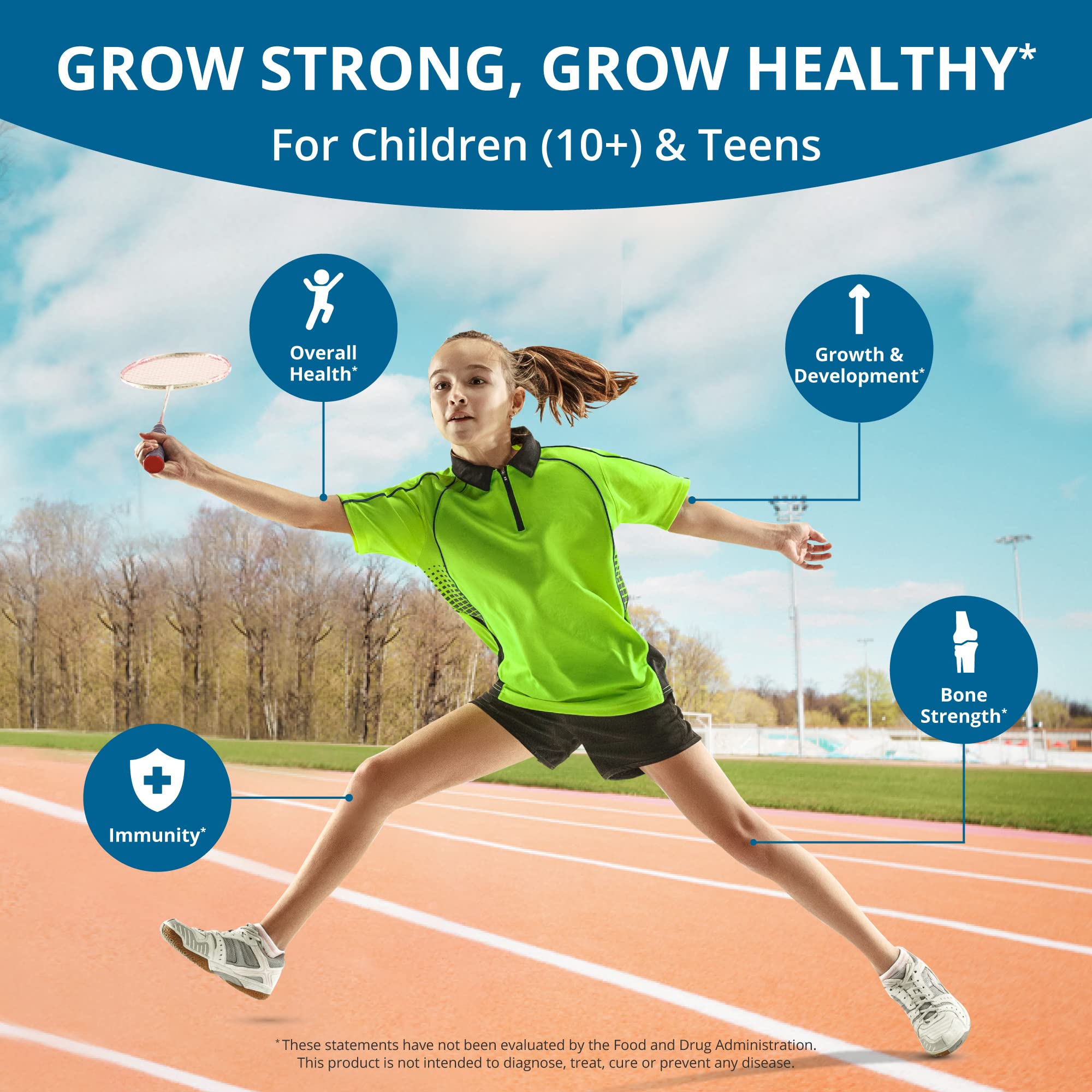 Foto 4 pulgar | Suplemento de Altura Nubest Grow Power con Calcio y Vitamina D3 - Venta Internacional
