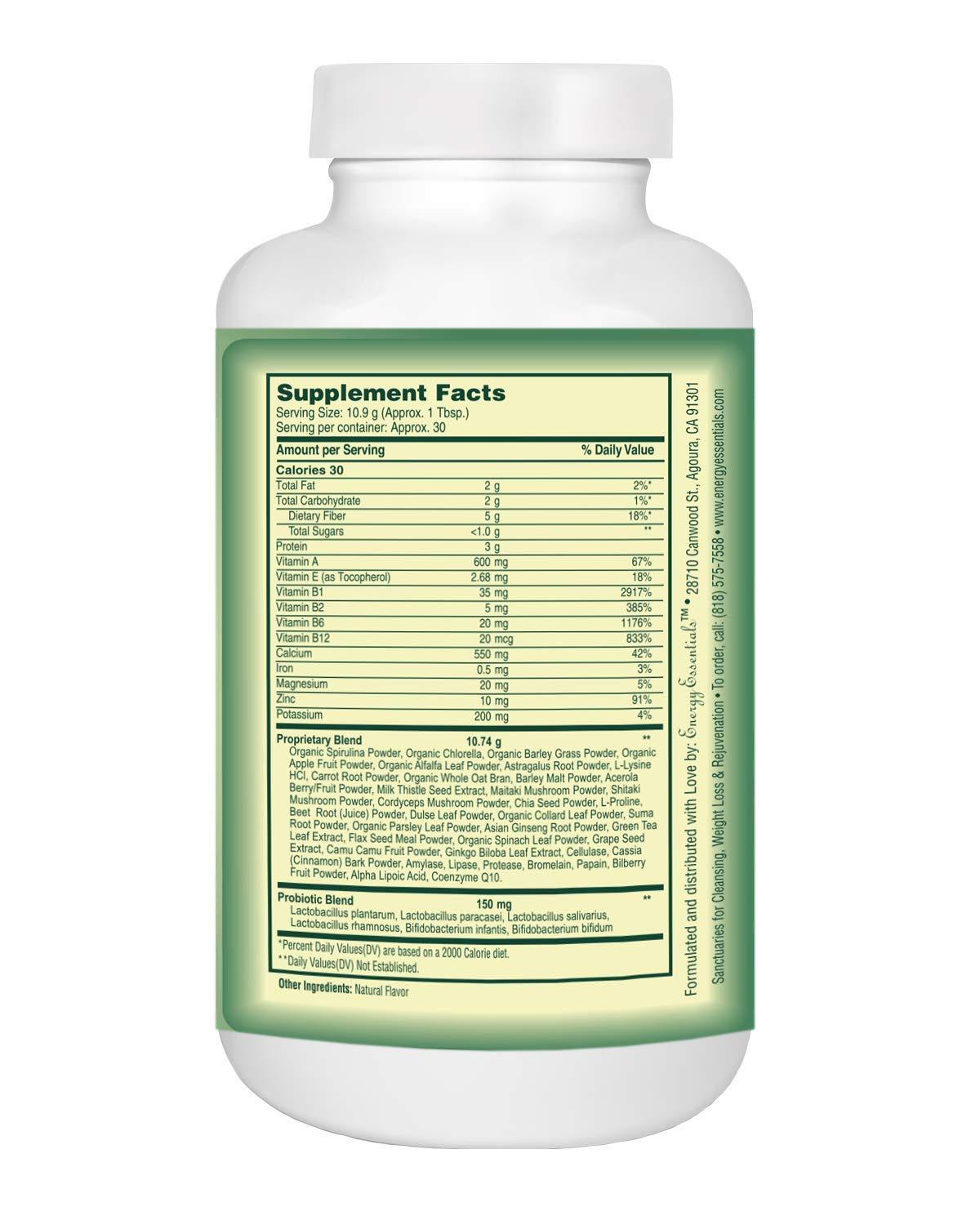 Foto 2 | Suplemento Energético Catie's Organic Greens 30 Porciones - Venta Internacional