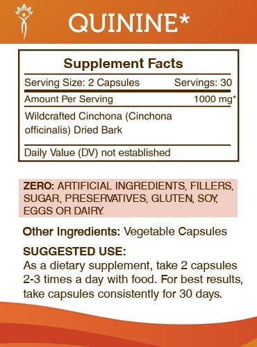 Foto 4 pulgar | Suplemento Secrets Of The Tribe Quinine 1000 Mg 60 Cápsulas - Venta Internacional