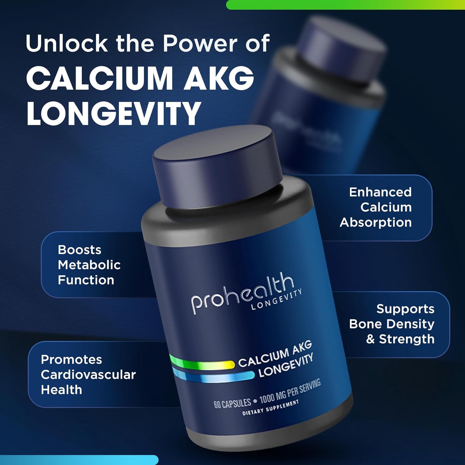 Foto 3 pulgar | Suplemento Prohealth Ca Akg 1000 Mg - Venta Internacional