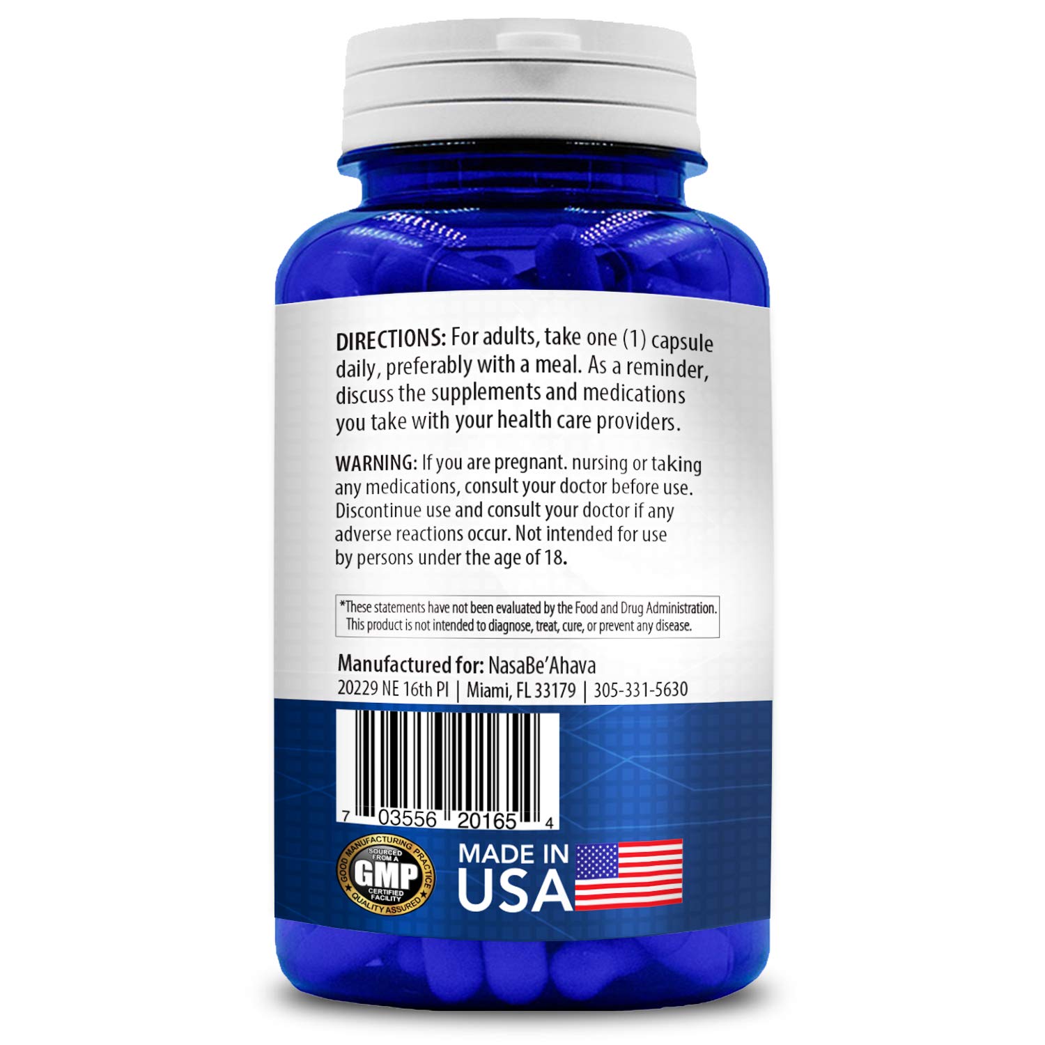 Foto 4 pulgar | Suplemento Nasabeahava Sam-E 400 mg de S-Adenosil-L-Metionina - Venta Internacional