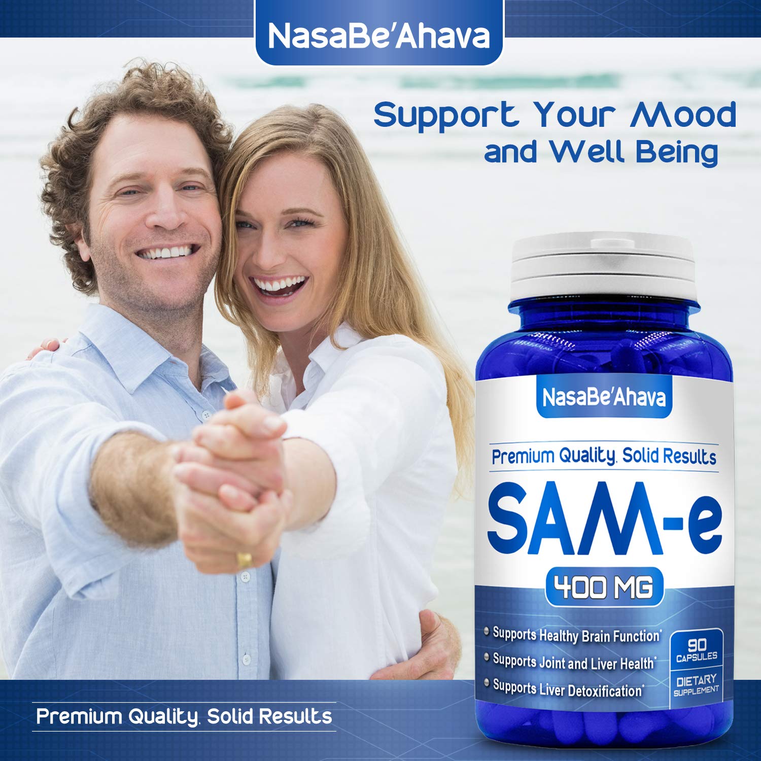 Foto 5 pulgar | Suplemento Nasabeahava Sam-E 400 mg de S-Adenosil-L-Metionina - Venta Internacional