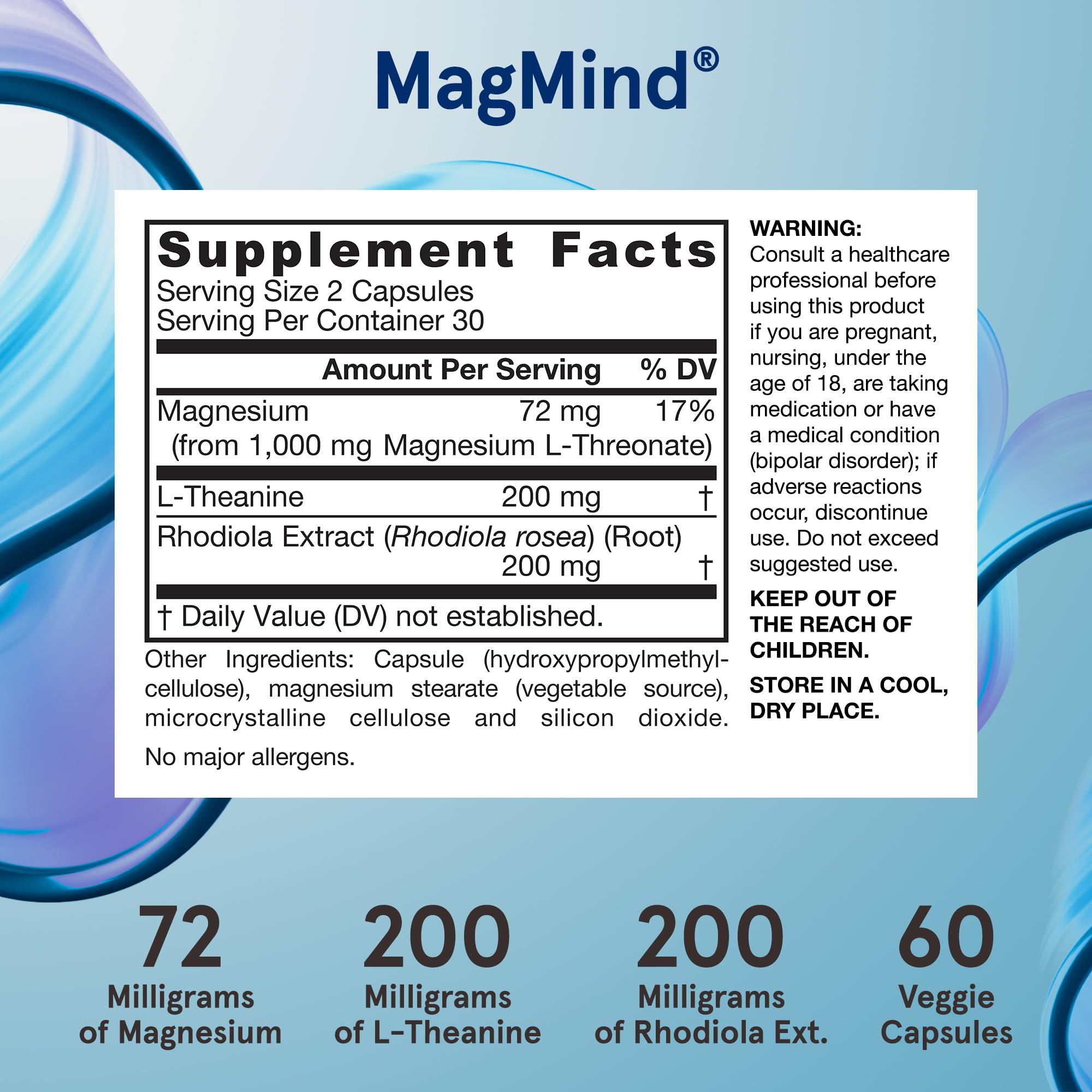 Foto 5 pulgar | Suplemento Magmind Stress Resistance De Jarrow Formulas, 60 Cápsulas - Venta Internacional.