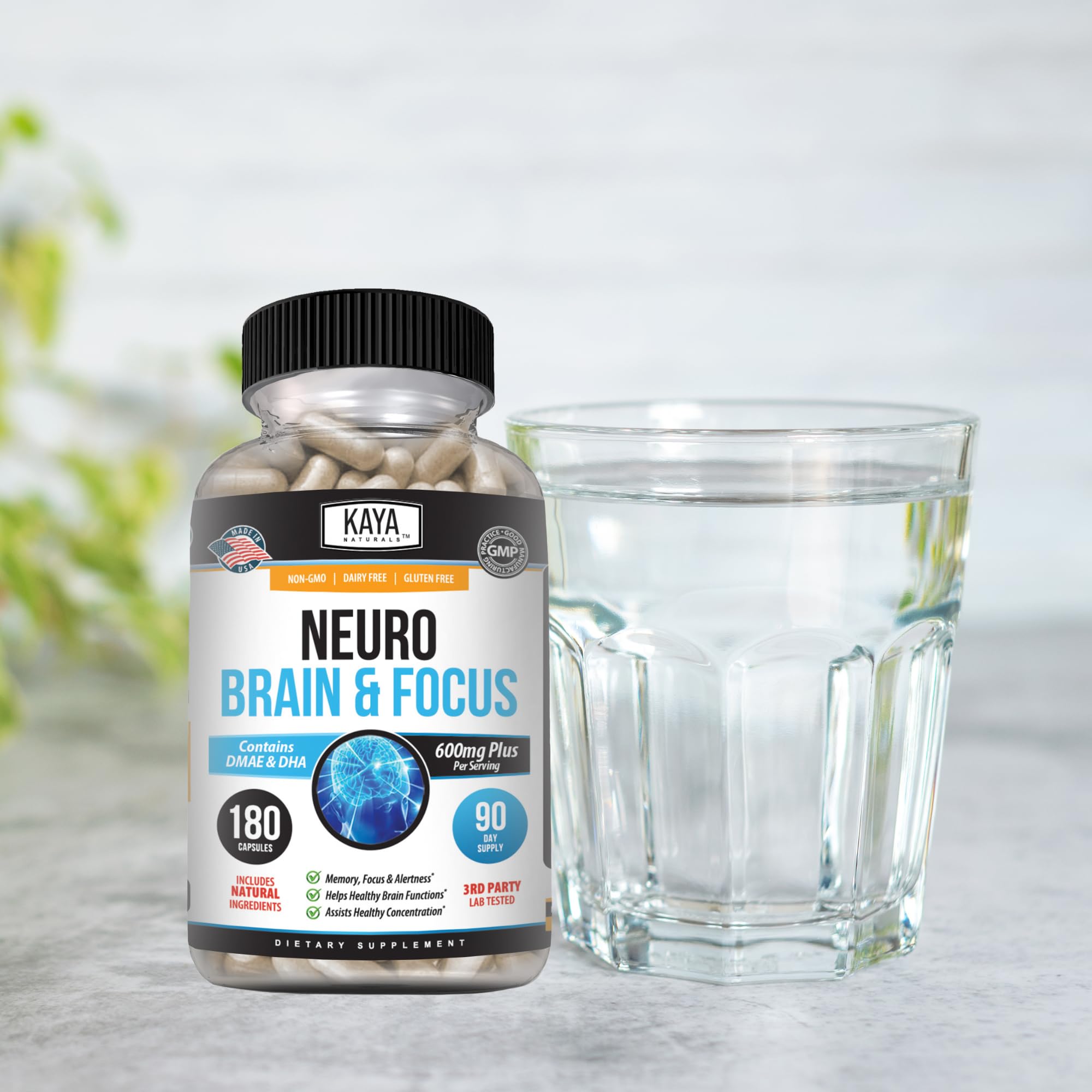 Foto 7 pulgar | Suplemento Kaya Naturals Neuro Brain Memory Focus 180 Cápsulas - Venta Internacional