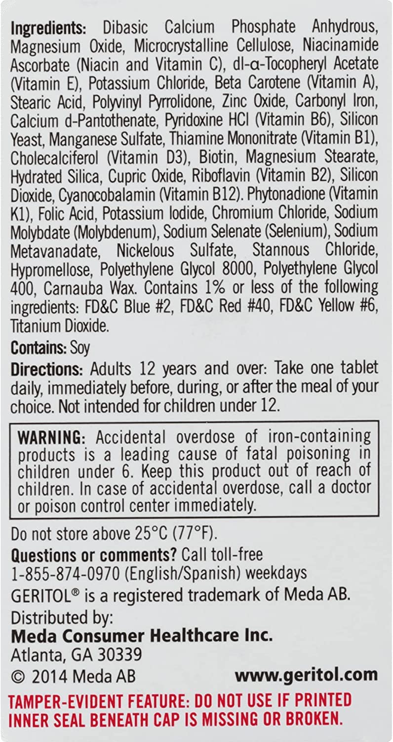 Foto 7 pulgar | Suplemento Geritol Multivitamínico 2 Piezas de 100 Tabletas-Venta Internacional