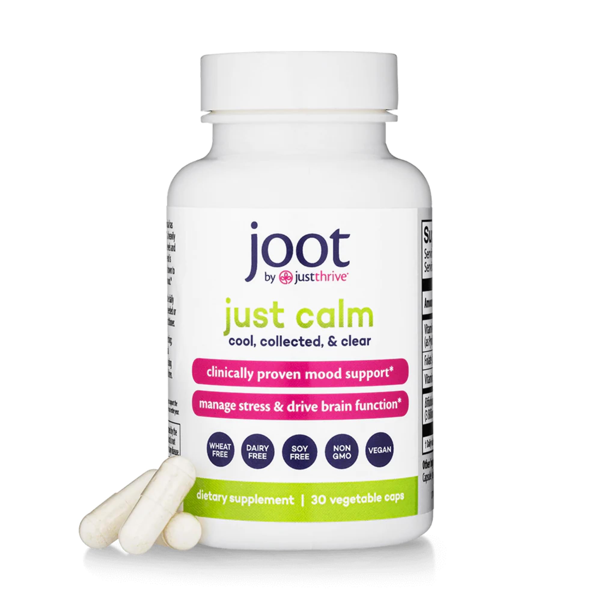 Foto 2 pulgar | Suplemento Just Thrive Just Calm Cortisol Manager 30 Cápsulas - Venta Internacional.