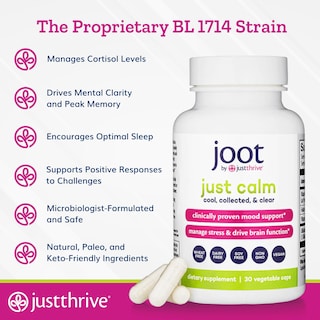 Foto 4 | Suplemento Just Thrive Just Calm Cortisol Manager 30 Cápsulas - Venta Internacional.