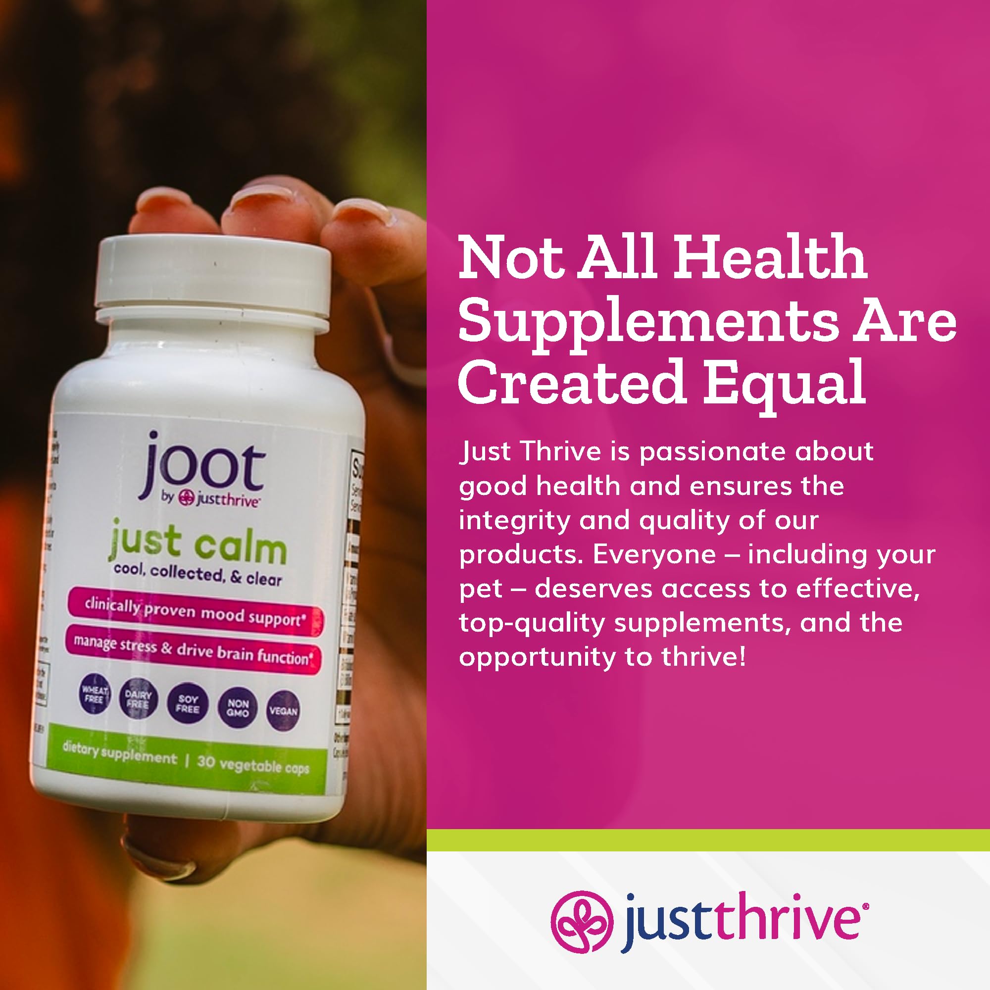 Foto 8 pulgar | Suplemento Just Thrive Just Calm Cortisol Manager 30 Cápsulas - Venta Internacional.