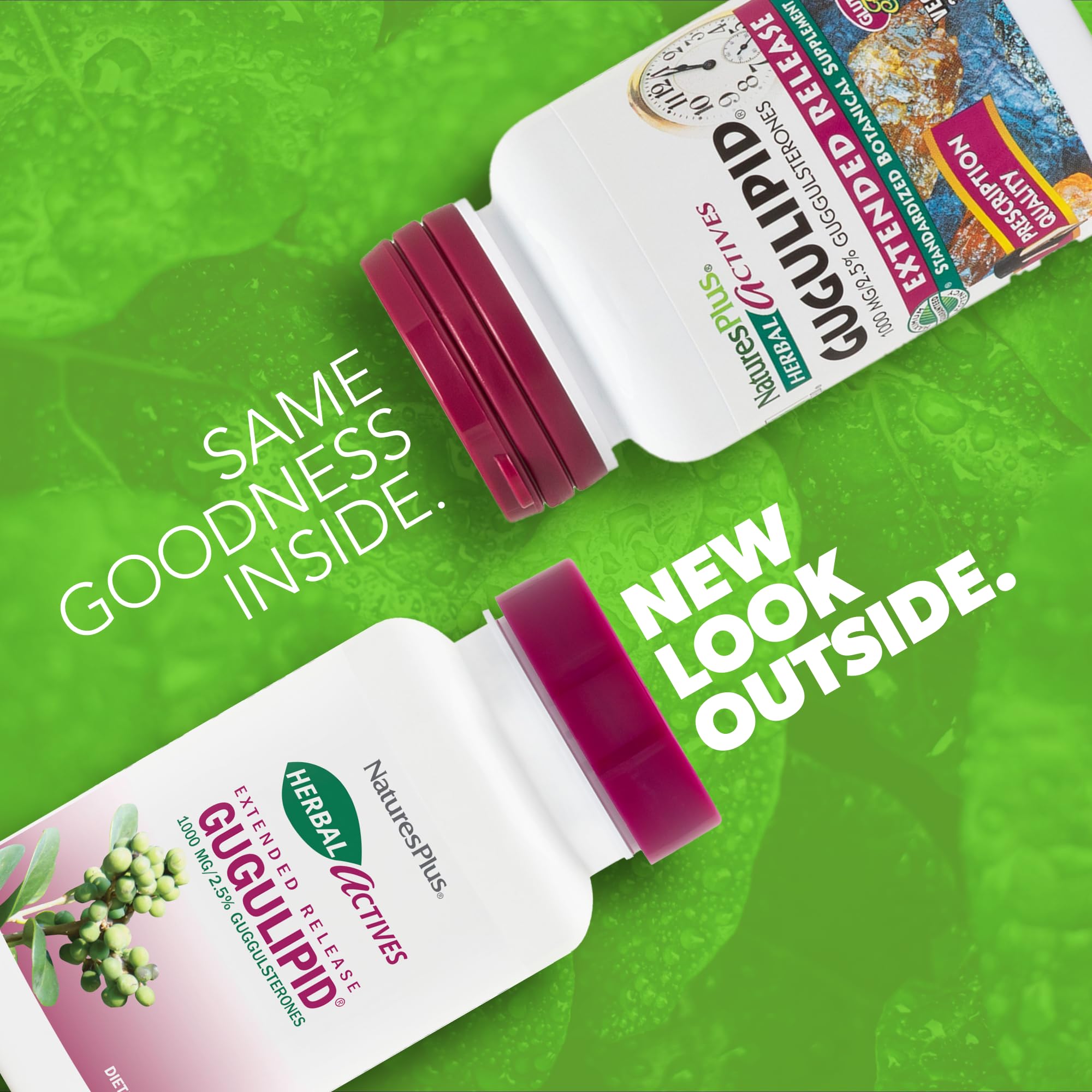 Foto 3 pulgar | Suplemento Natures Plus Herbal Actives Gugulipid 1000 Mg - Venta Internacional.