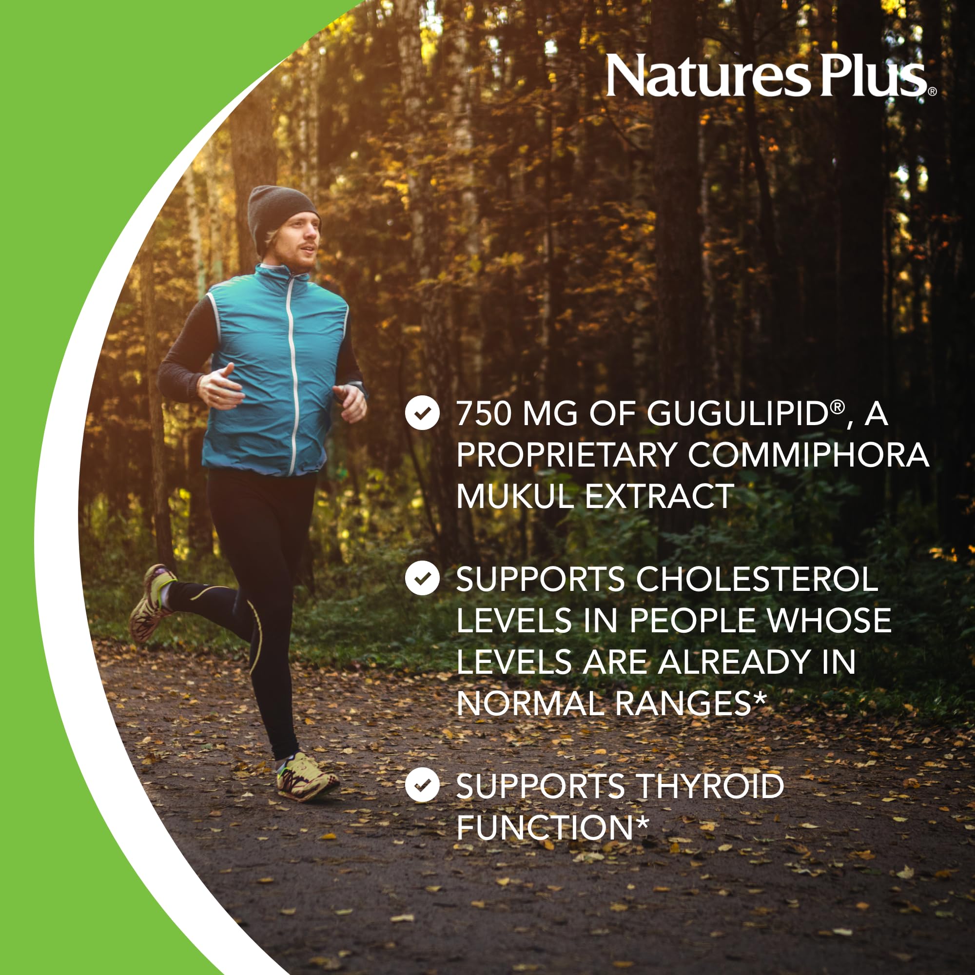 Foto 5 pulgar | Suplemento Natures Plus Herbal Actives Gugulipid 1000 Mg - Venta Internacional.