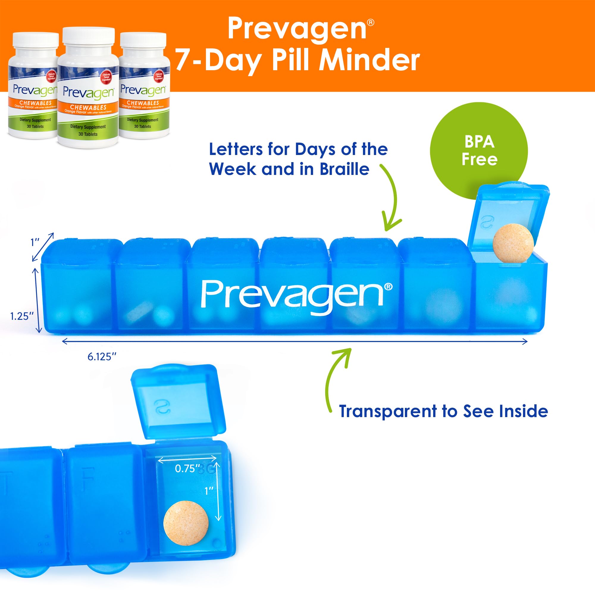 Foto 7 pulgar | Suplemento Prevagen Regular Strength 10 Mg Masticables 30 Unidades - Venta Internacional