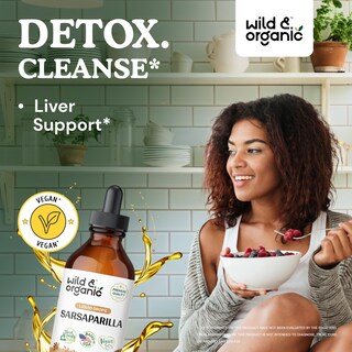 Foto 2 | Suplemento de Tintura de Raíz de Zarzaparrilla Wild & Organic120 Ml - Venta Internacional