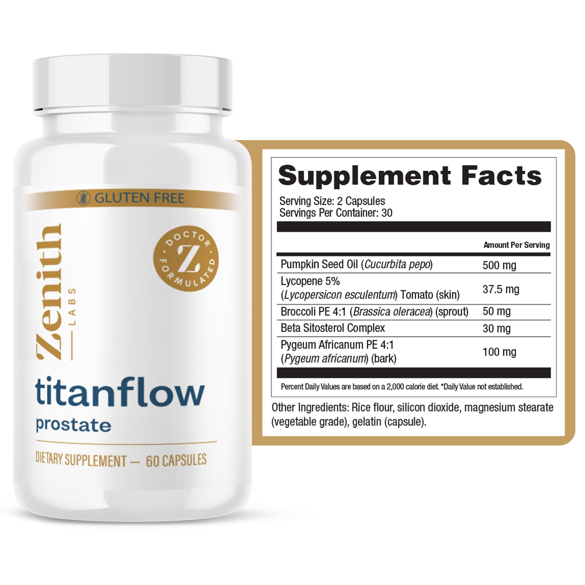 Foto 3 pulgar | Suplementos Prostáticos Zenith Labs Titanflow Paquete De 6 - Venta Internacional