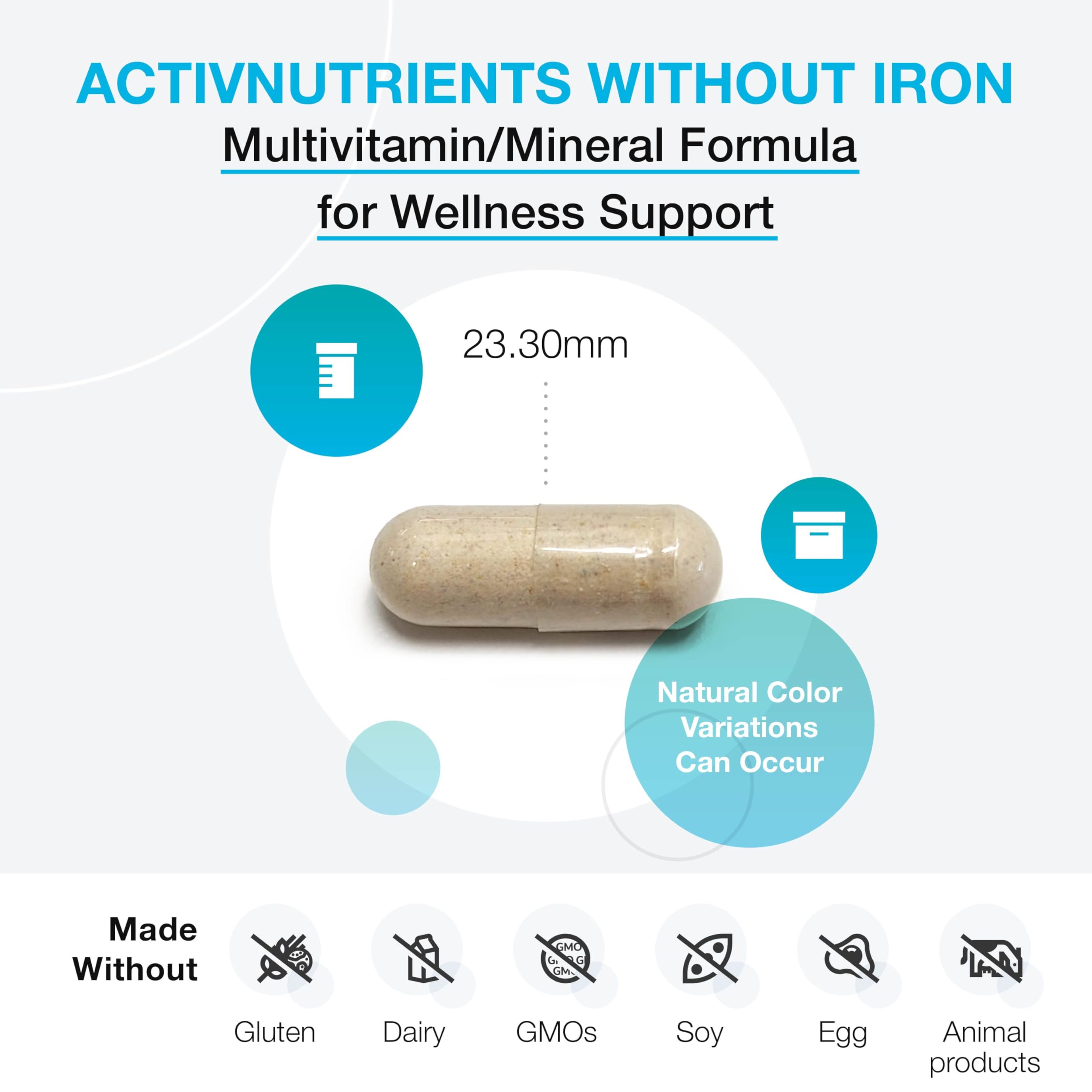 Foto 3 pulgar | Suplemento Xymogen Activnutrients Sin Hierro 120 Cápsulas - Venta Internacional