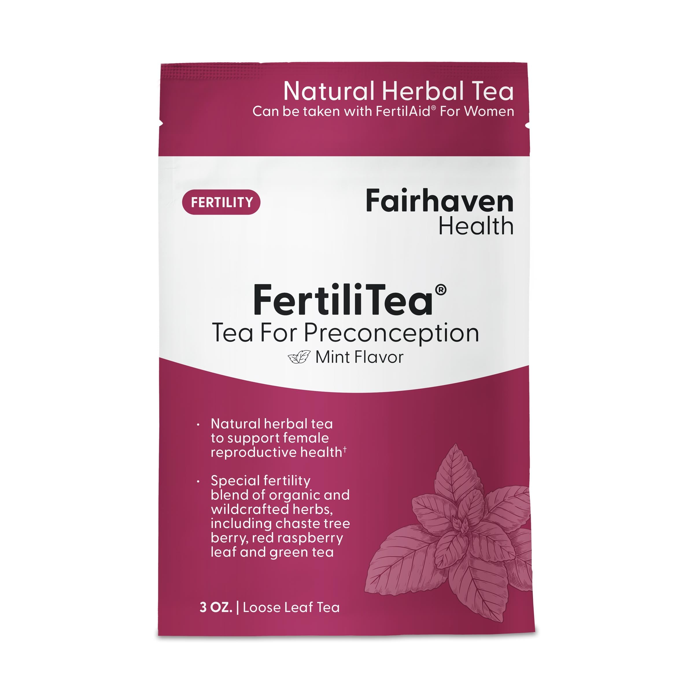 Foto 2 pulgar | Té Fairhaven Health Fertilitea Orgánico 60 Porciones - Venta Internacional