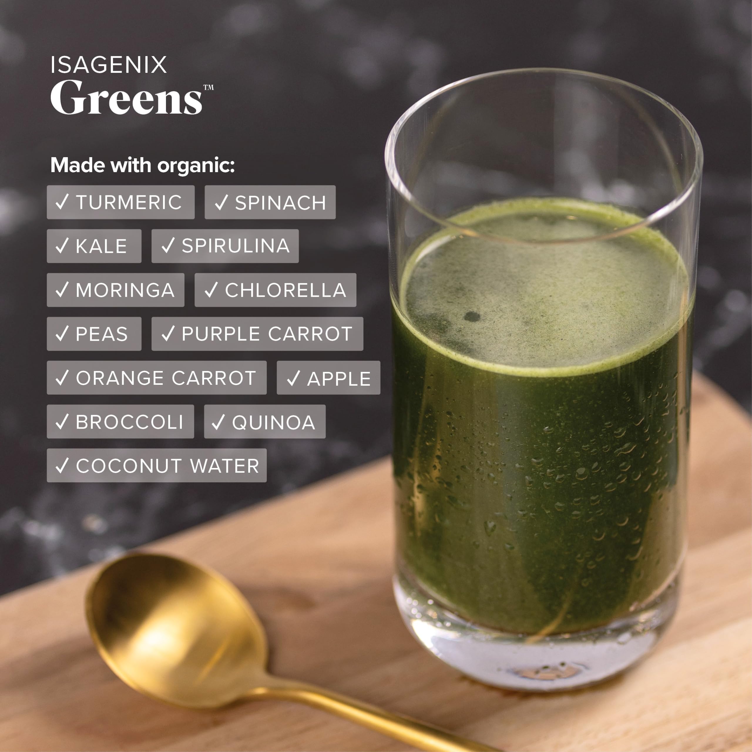 Foto 7 pulgar | Suplemento Isagenix Greens Bote De 300 Ml Sabor A Fruta 300 G - Venta Internacional