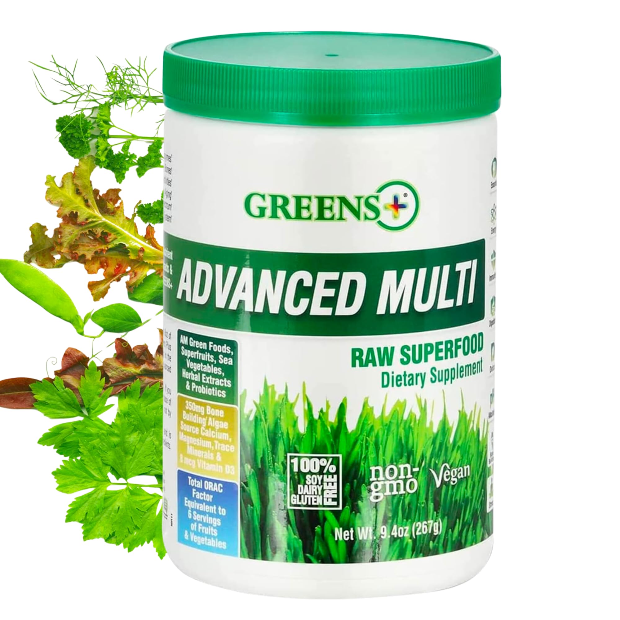 Foto 2 pulgar | Suplemento Greens+ Advanced Multi Raw Superfood, 275 Ml - Venta Internacional.