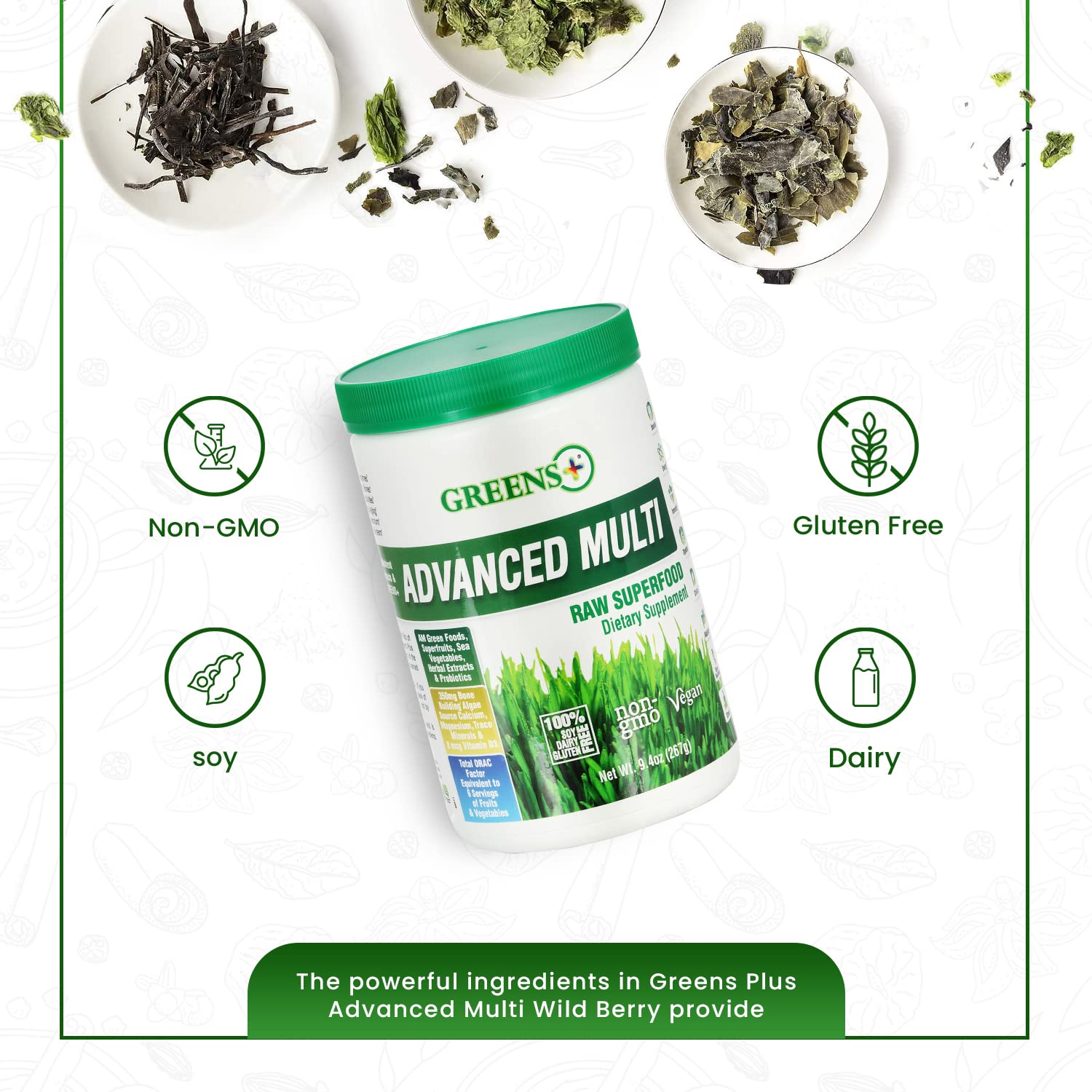 Foto 2 | Suplemento Greens+ Advanced Multi Raw Superfood, 275 Ml - Venta Internacional.