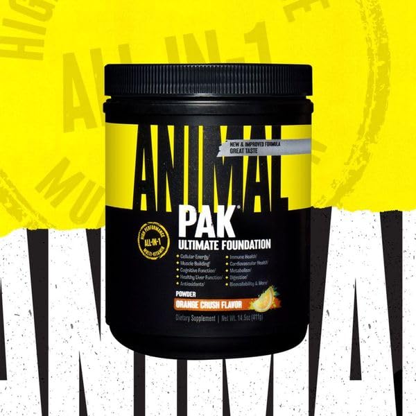 Foto 3 pulgar | Suplemento Animal Pak Orange Crush Flavor de 411 g-Venta Internacional