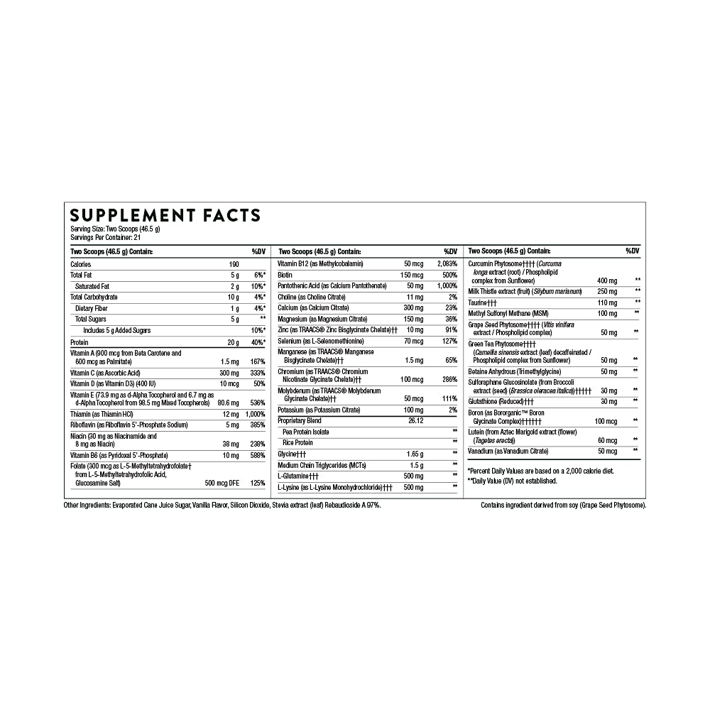Foto 3 pulgar | Suplemento Nutricional Thorne Mediclear-sgs Vanilla 966 ml - Venta Internacional