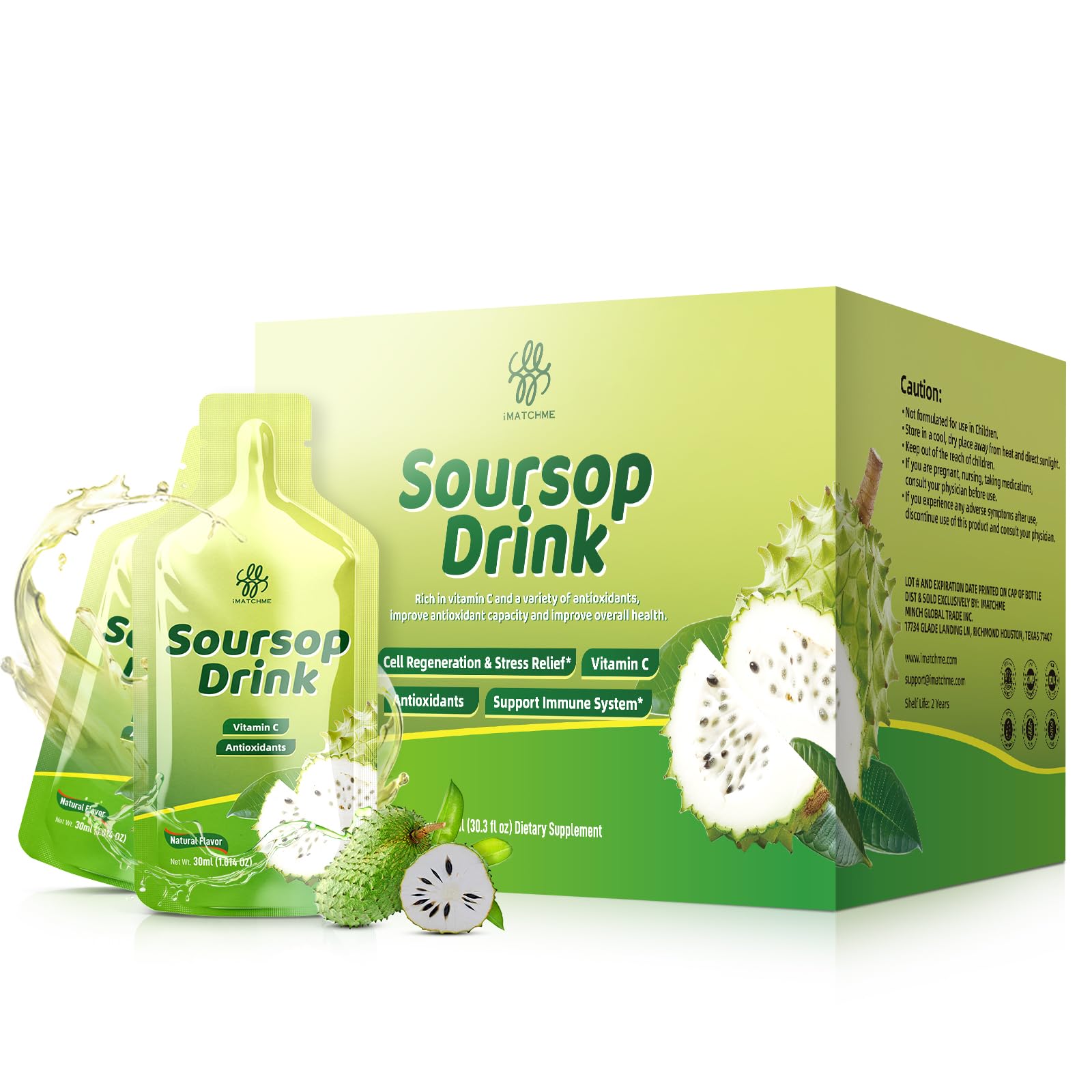 Bitters De Guanábana Líquido Imatchme Con Extracto De Graviola 900 Ml - Venta Internacional.