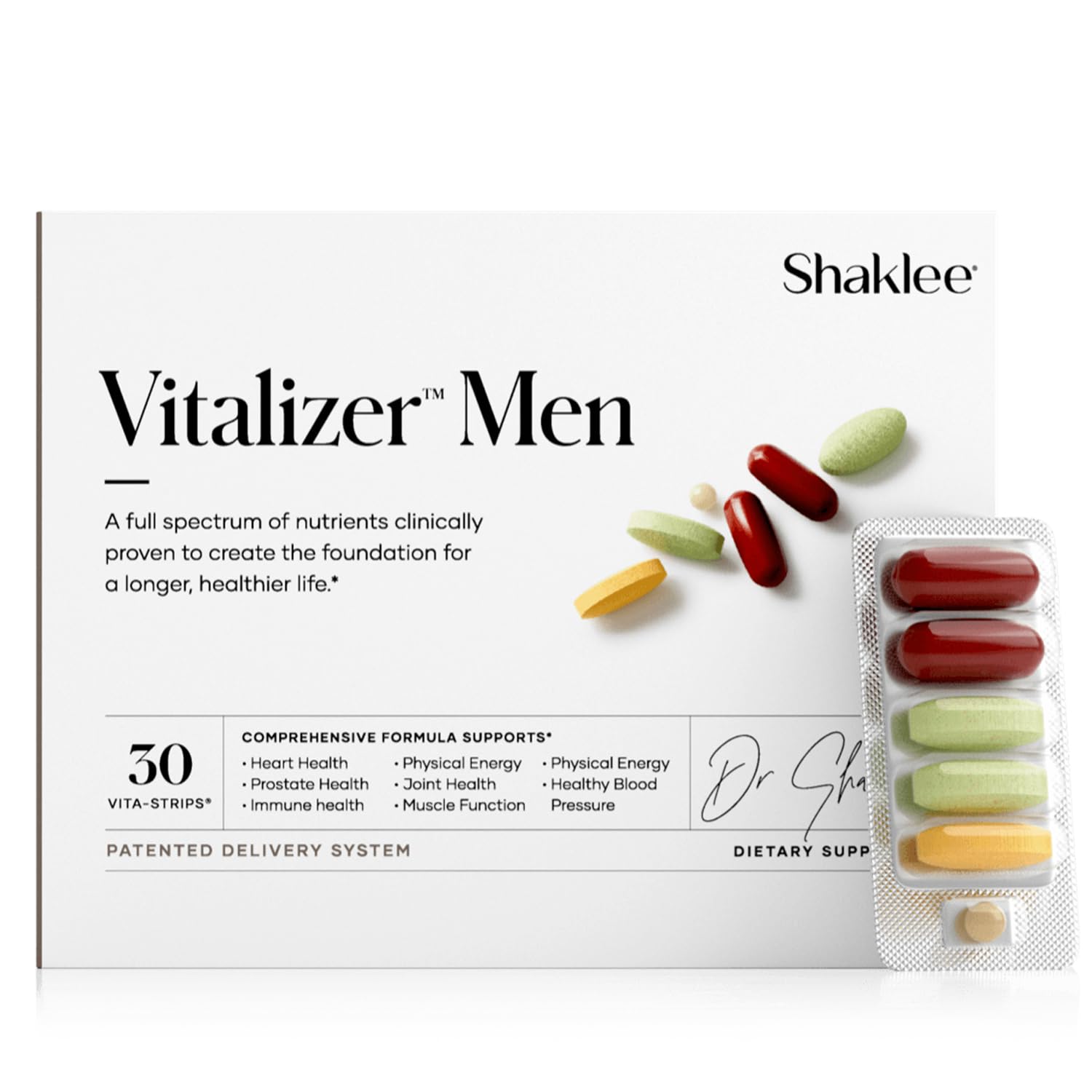 Foto 2 pulgar | Suplemento Shaklee Vitalizer Men Advanced Nutrition 30 Tiras - Venta Internacional