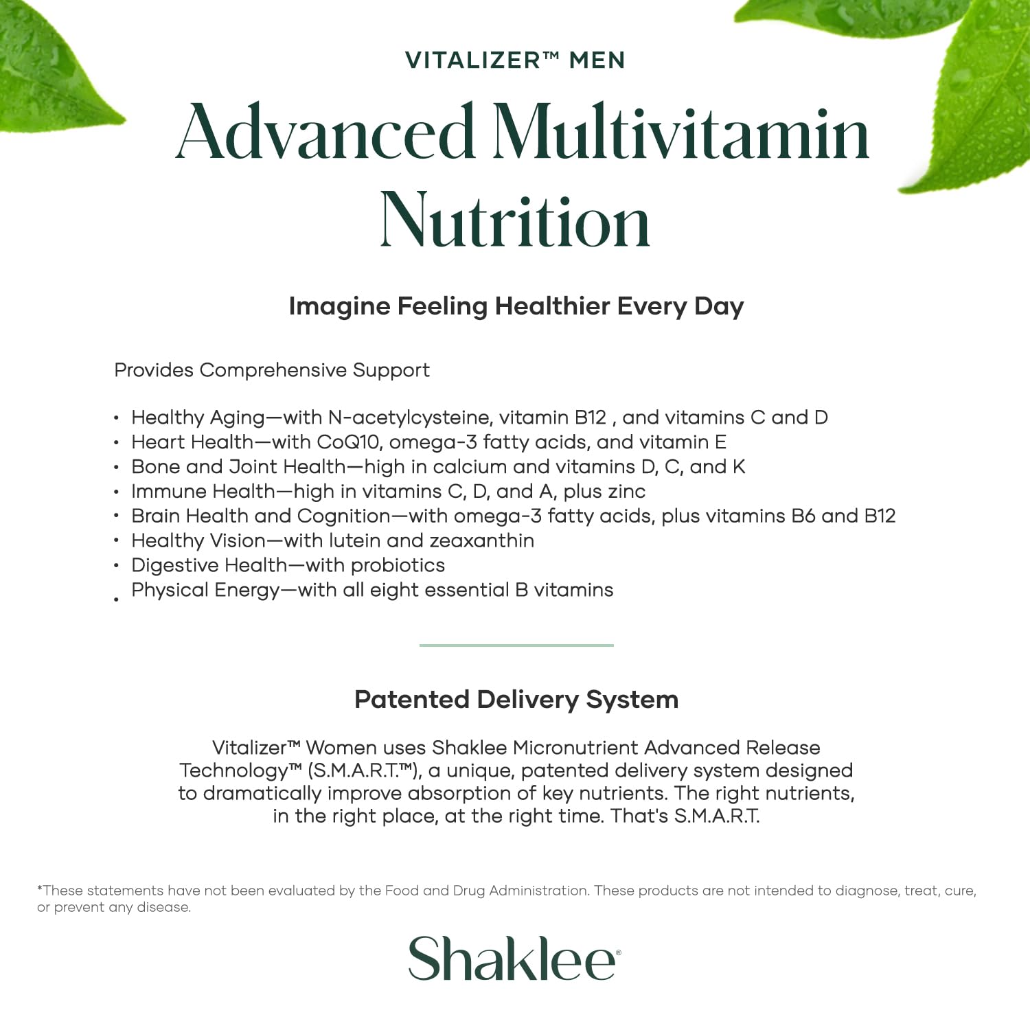 Foto 5 pulgar | Suplemento Shaklee Vitalizer Men Advanced Nutrition 30 Tiras - Venta Internacional
