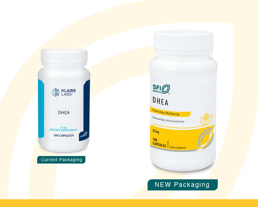 Foto 3 pulgar | Suplemento de Dhea Klaire Labs 25 Mg 100 Cápsulas - Venta Internacional