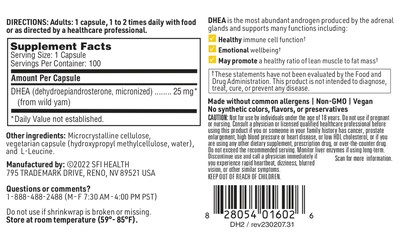 Foto 4 | Suplemento de Dhea Klaire Labs 25 Mg 100 Cápsulas - Venta Internacional