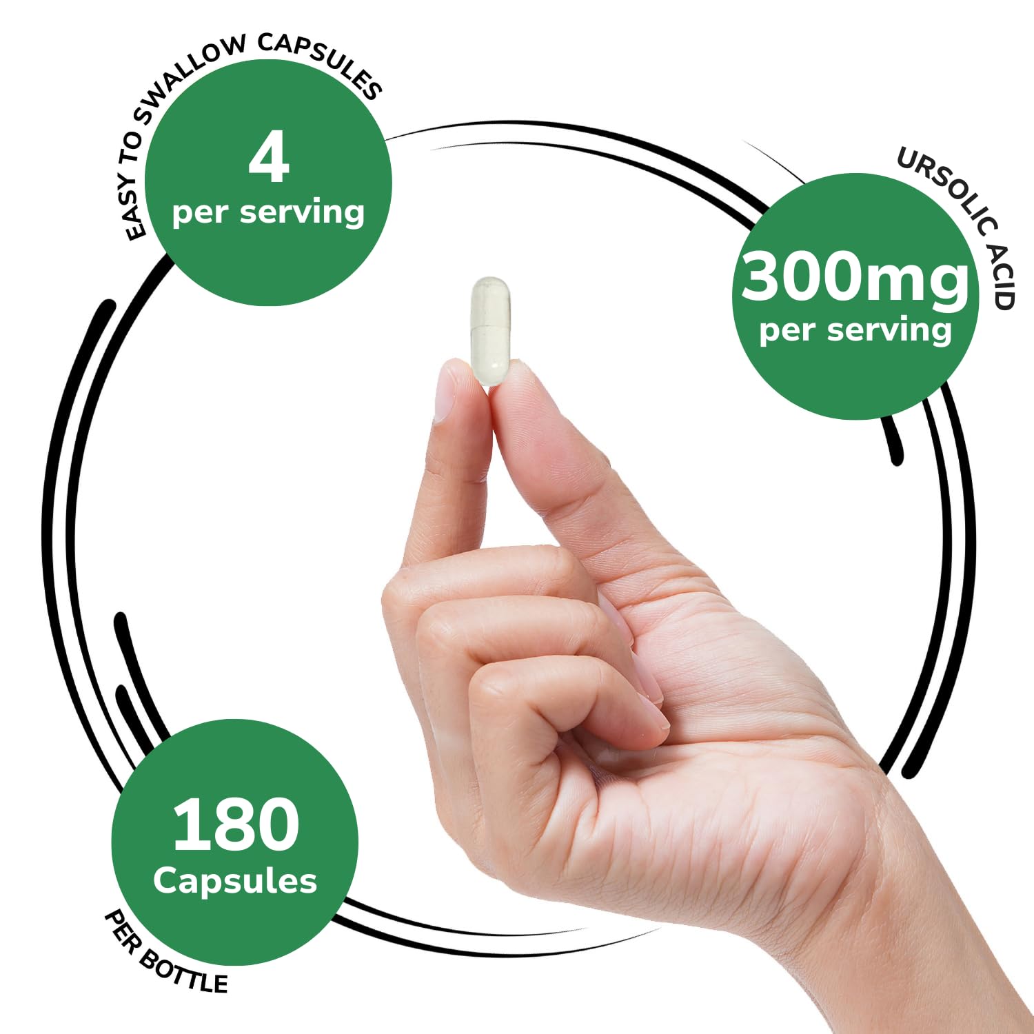 Foto 4 pulgar | Suplemento Genex Fórmulas de Ácido Ursólico 300 mg 180 Cápsulas - Venta Internacional