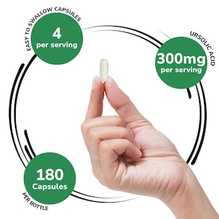 Foto 3 | Suplemento Genex Fórmulas de Ácido Ursólico 300 mg 180 Cápsulas - Venta Internacional