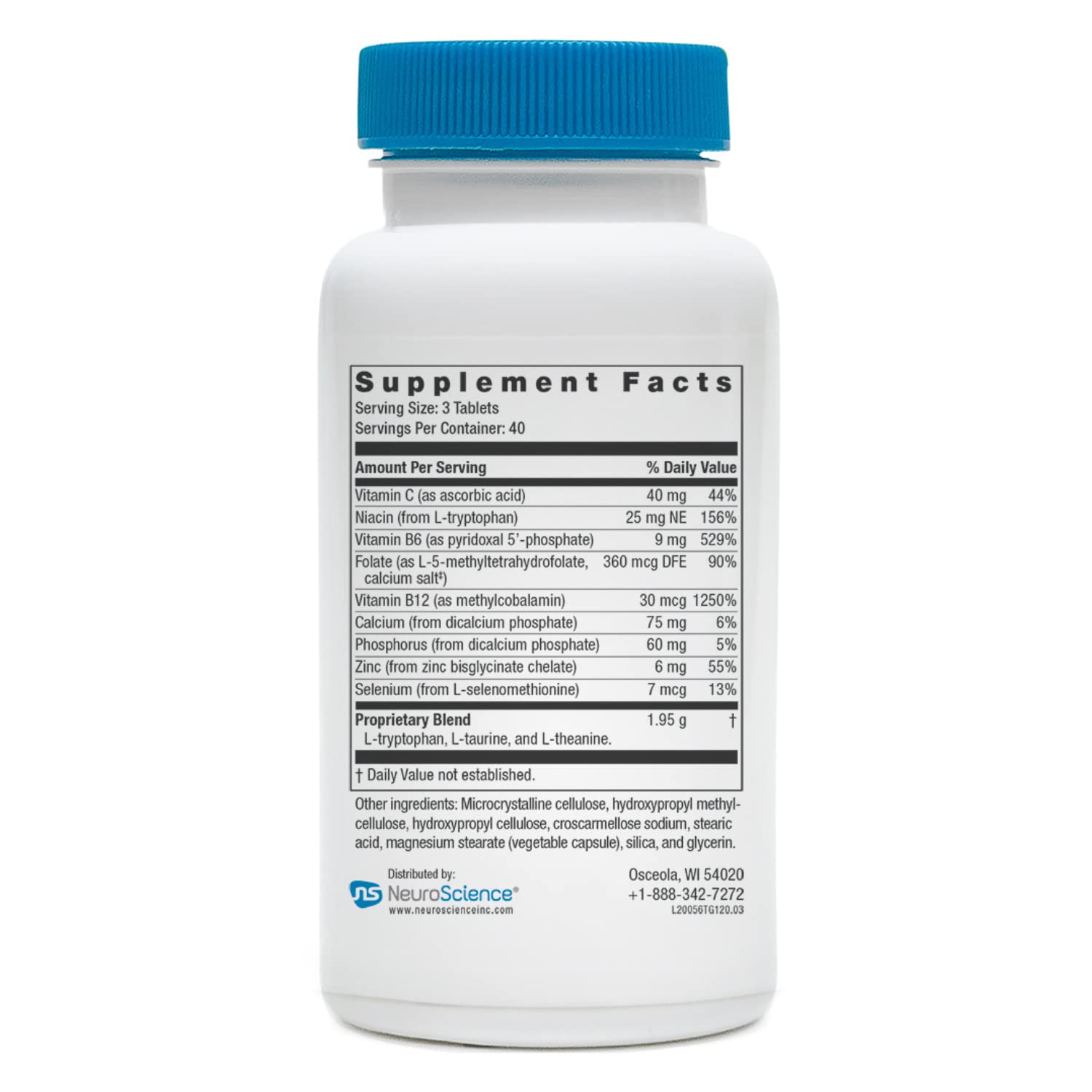 Foto 6 pulgar | Suplemento Neuroscience Calm Aid & Mood Support Travagen 120 Cápsulas - Venta Internacional.