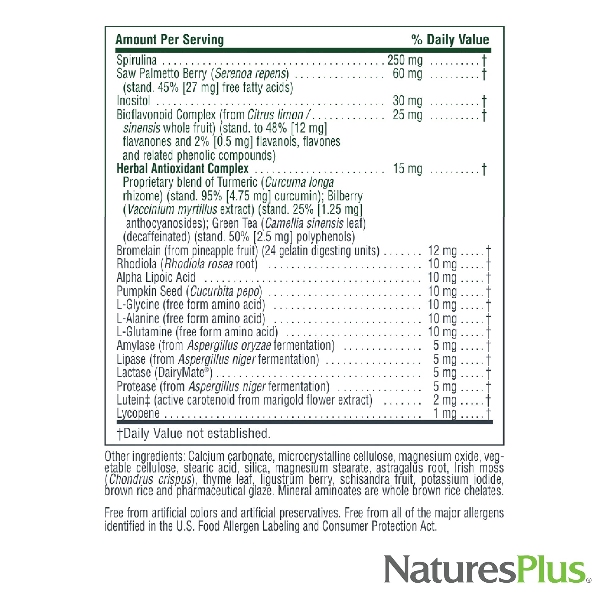 Foto 6 pulgar | Multivitamínico Supplement Natures Plus Source Of Life Para Hombres, 60 Tabletas - Venta Internacional.