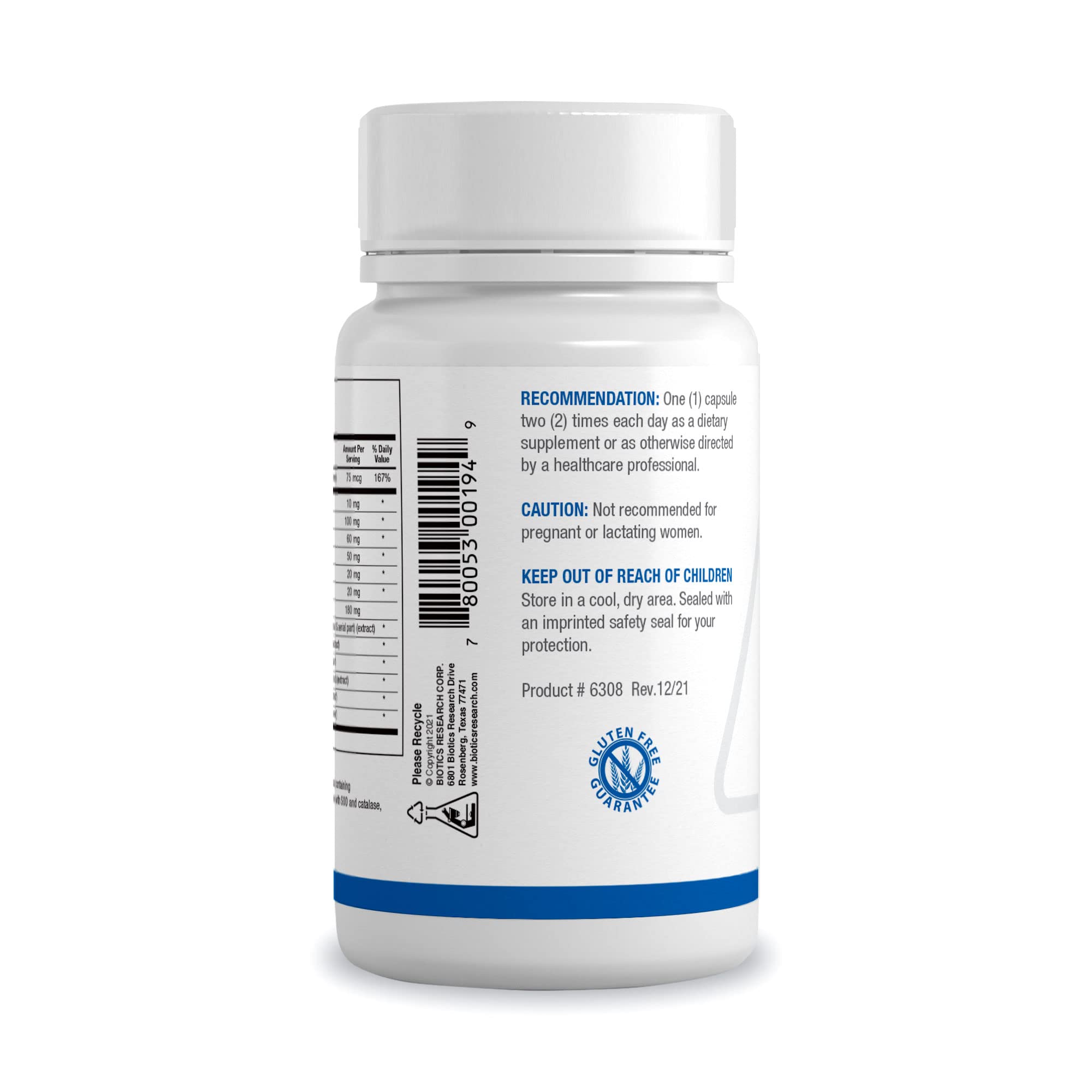 Foto 3 pulgar | Supplement Biotics Research Mcs-2: Apoyo A La Eliminación Metabólica - Venta Internacional.