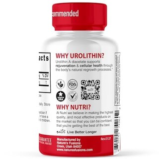 Foto 7 | Suplemento Nutri Urolithin a de Nature's Fusions 500 mg 30 Cápsulas - Venta Internacional