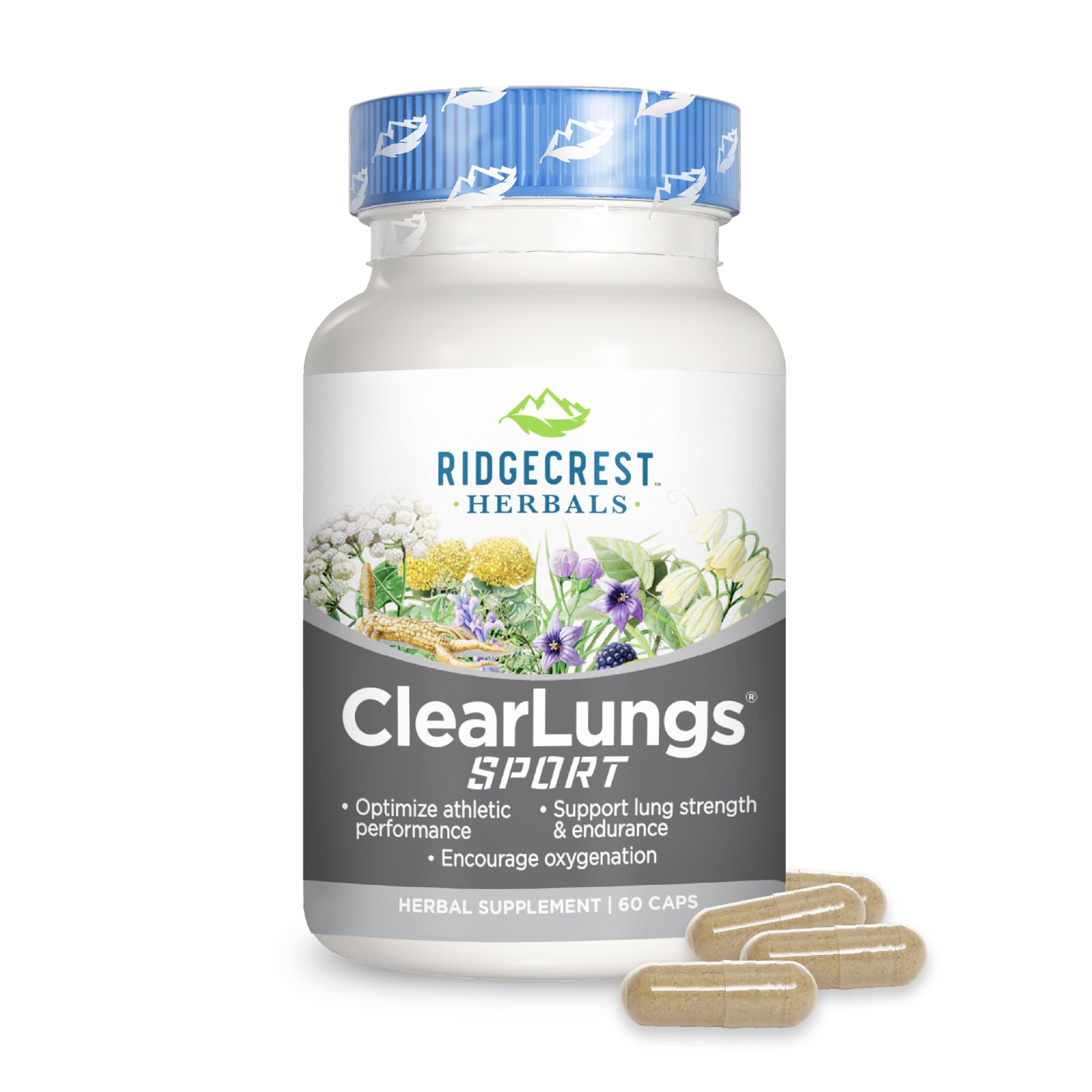 Foto 2 pulgar | Suplemento Ridgecrest Herbals Clearlungs Sport 60 Cápsulas Veganas - Venta Internacional