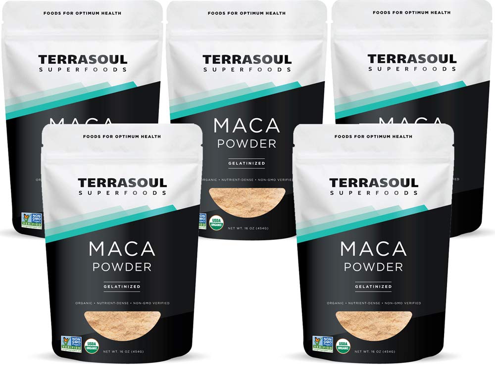 Foto 2 pulgar | Maca en Polvo Terrasoul Superfoods Orgánica Gelatinizada 2.27 Kg - Venta Internacional