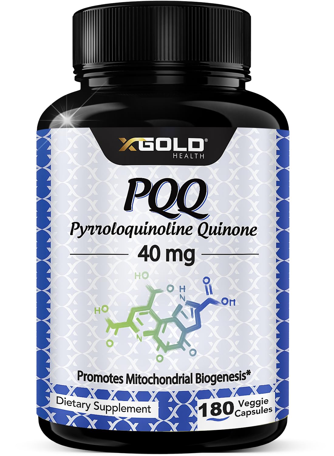 Foto 2 pulgar | Suplemento X Gold Health Pqq 40 Mg 180 Cápsulas Vegetarianas - Venta Internacional