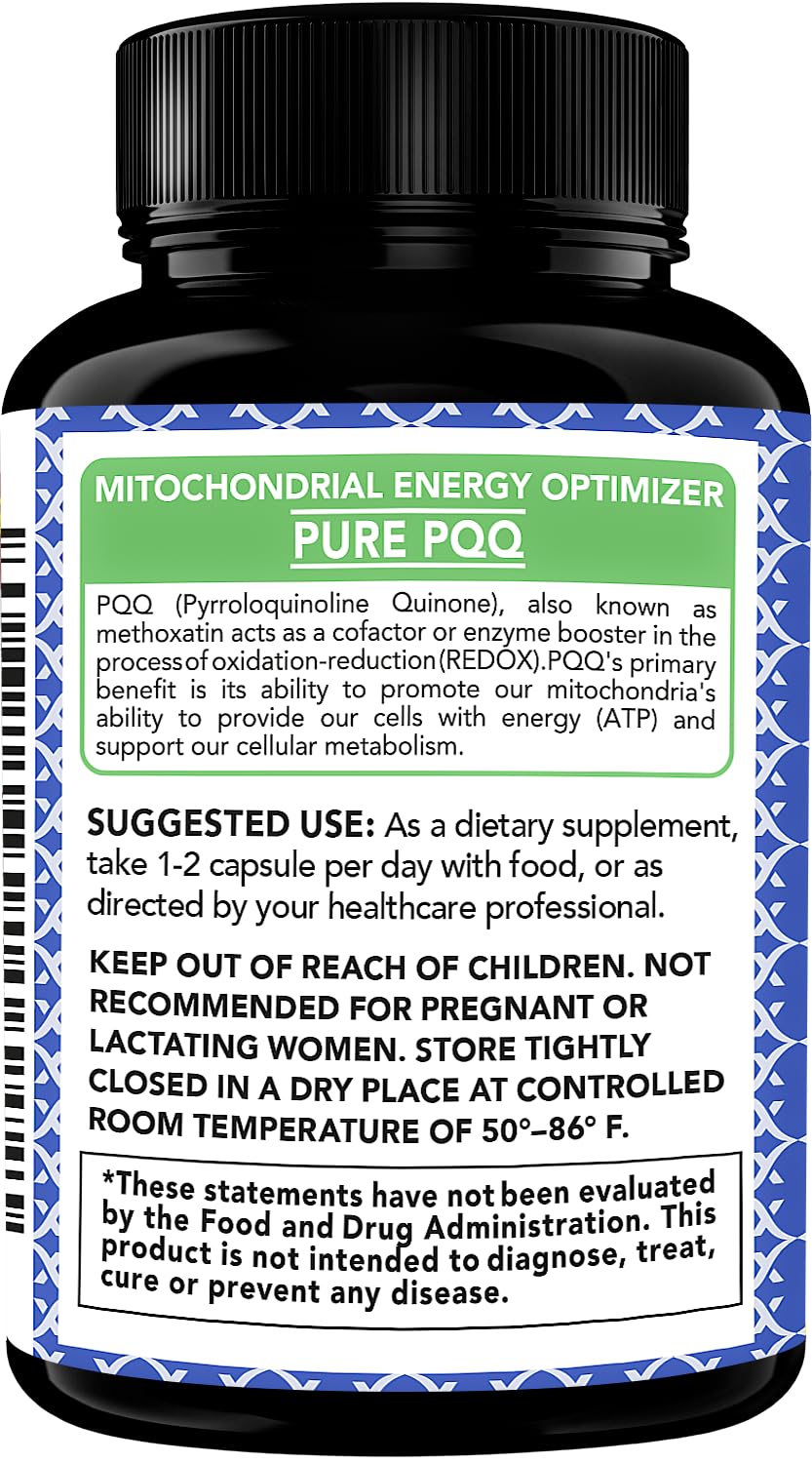 Foto 4 pulgar | Suplemento X Gold Health Pqq 40 Mg 180 Cápsulas Vegetarianas - Venta Internacional
