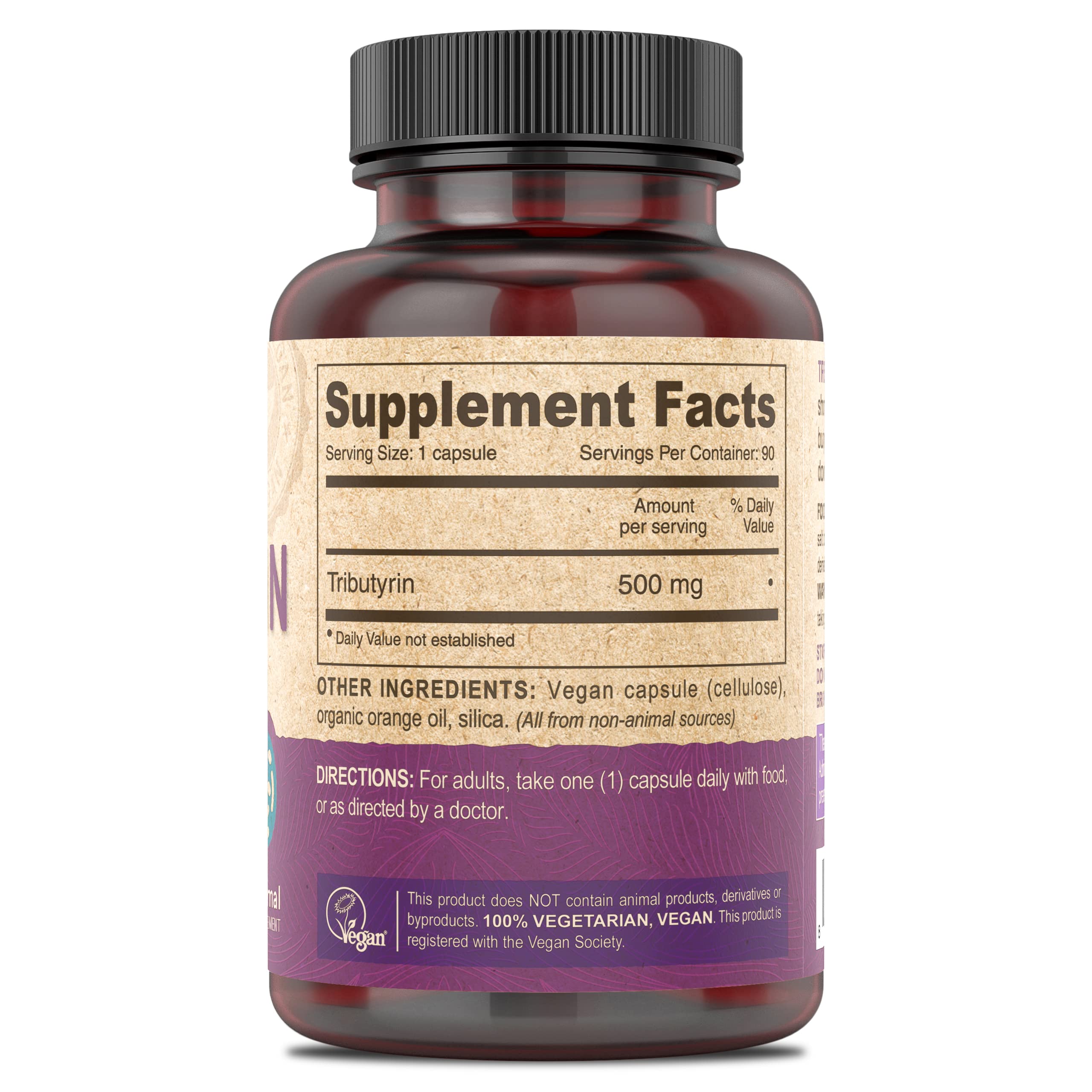 Foto 3 pulgar | Suplemento Deva Vegan Tributirina 500 Mg 90 Cápsulas Paquete de 2 - Venta Internacional