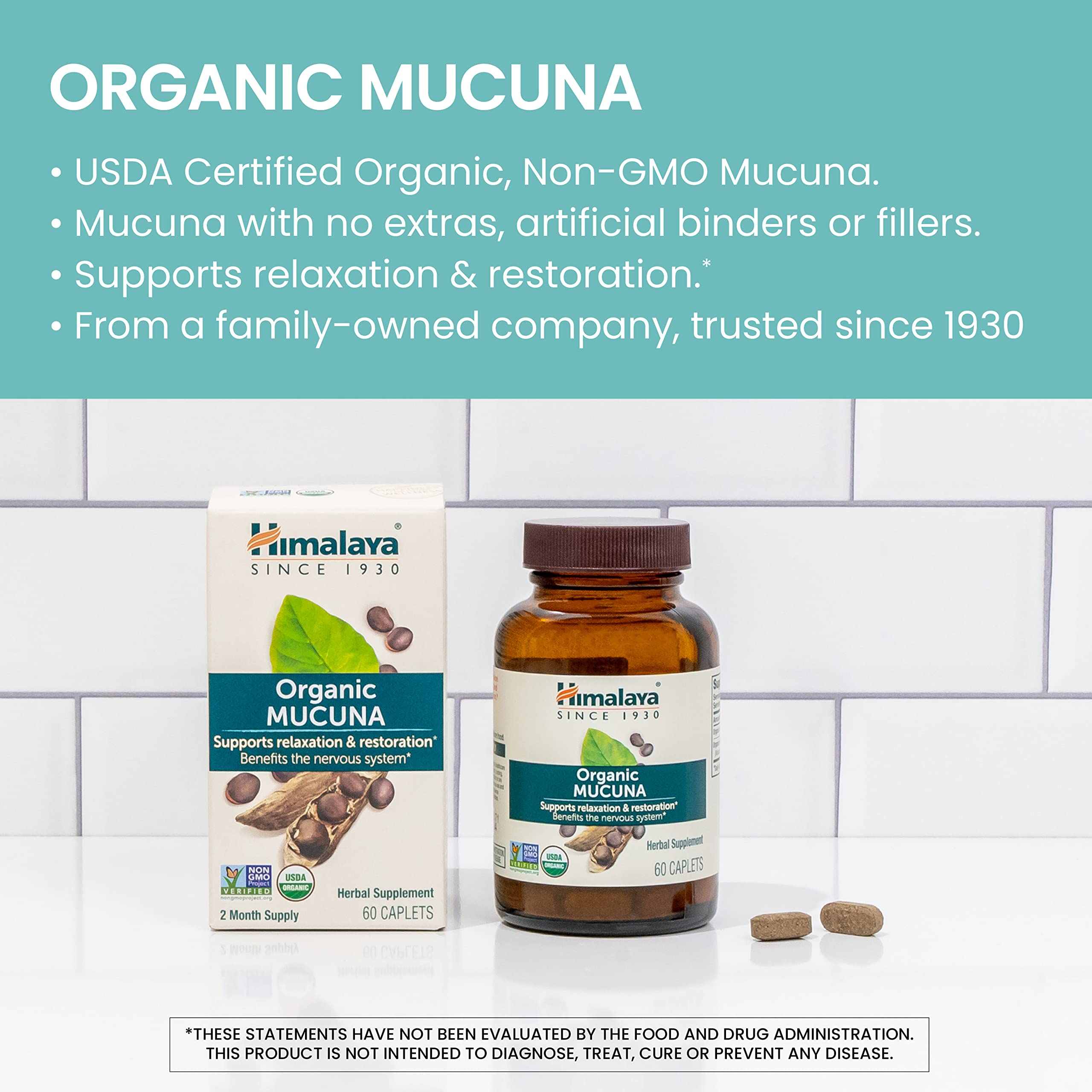 Foto 5 pulgar | Suplemento Himalaya Organic Mucuna 600 Mg 60 Cápsulas Vegetales X2 - Venta Internacional