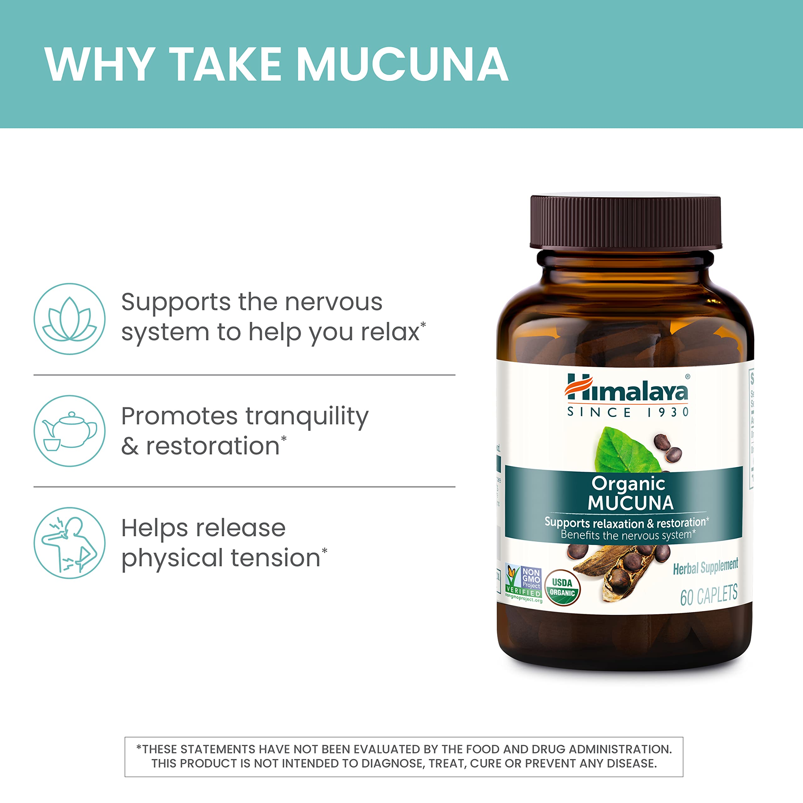 Foto 6 pulgar | Suplemento Himalaya Organic Mucuna 600 Mg 60 Cápsulas Vegetales X2 - Venta Internacional