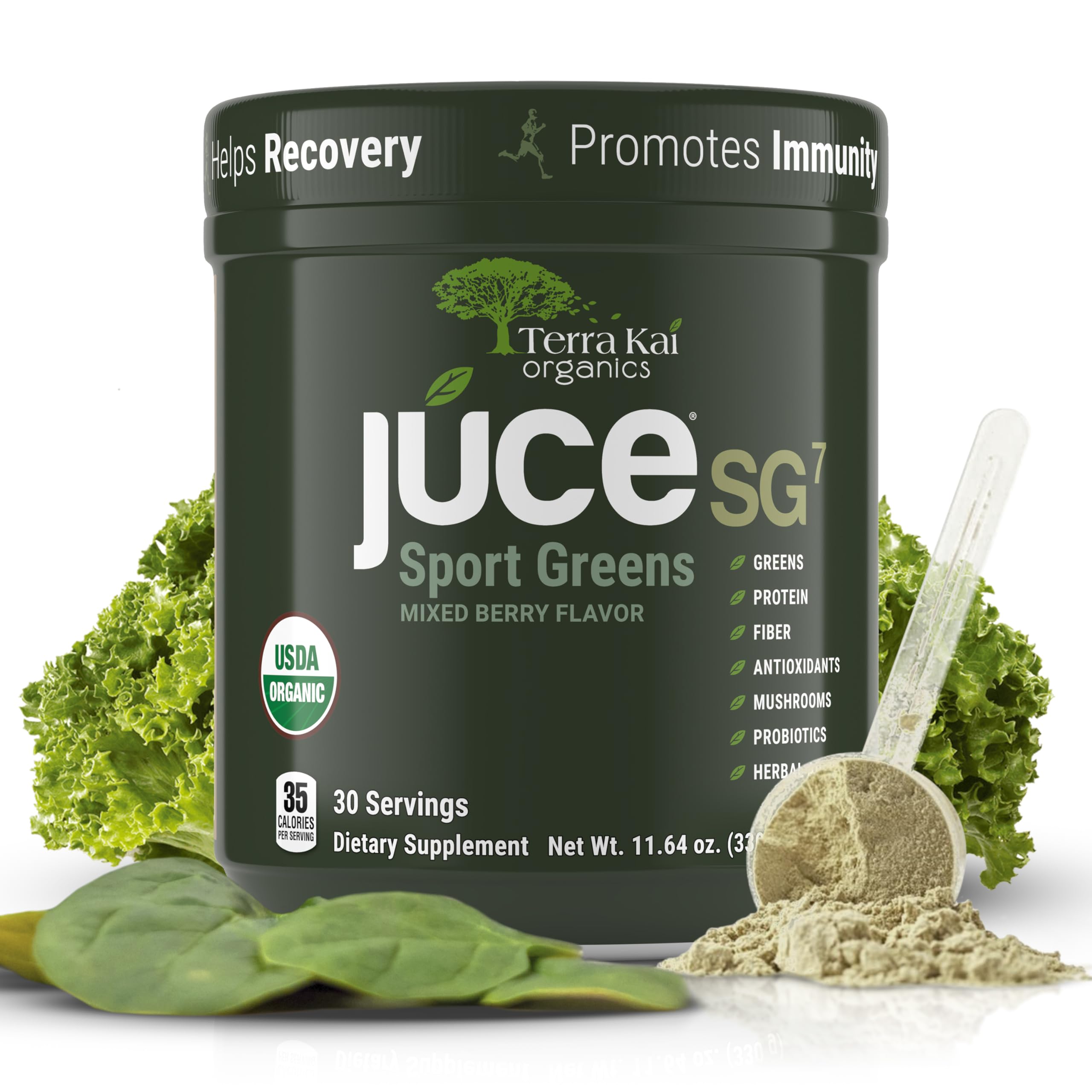 Foto 2 pulgar | Suplemento Terra Kai Organics Júce Sg7 Sport Greens En Polvo - Venta Internacional