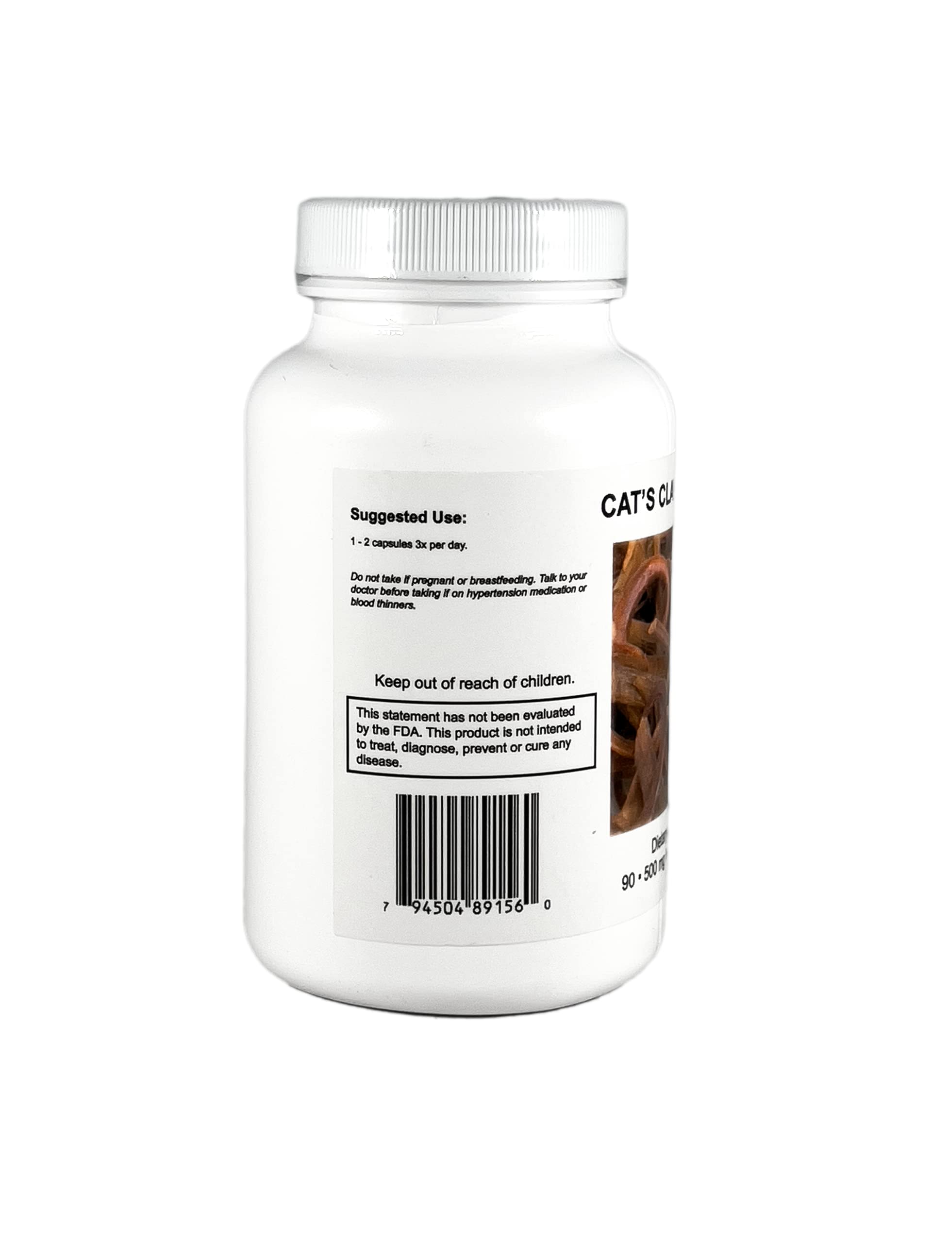 Foto 4 pulgar | Suplemento Alimenticio Supreme Nutrition Cat's Claw 90 Cápsulas - Venta Internacional
