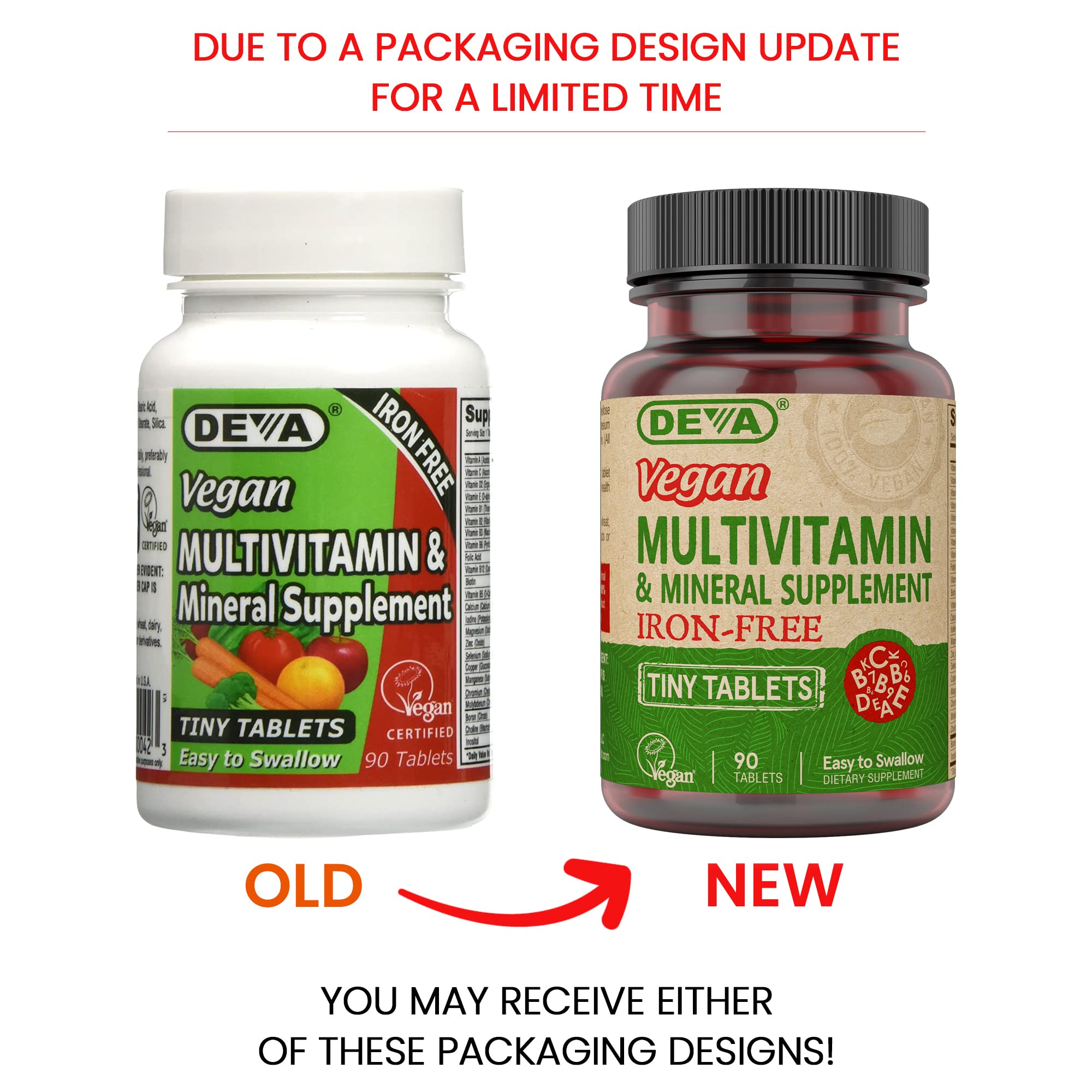 Foto 3 pulgar | Suplemento Multivitamínico Deva Tiny Tablets Vegan 90 Comprimidos - Venta Internacional.