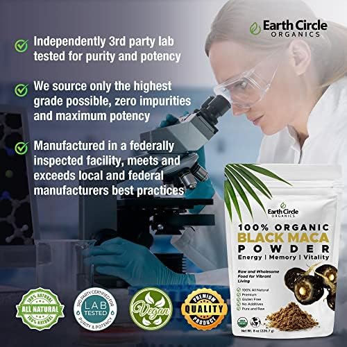Foto 5 pulgar | Suplemento Earth Circle Organics en Polvo Raíz de Maca Negra - Venta Internacional