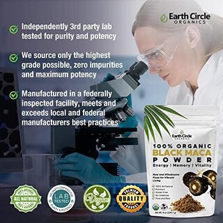 Foto 4 | Suplemento Earth Circle Organics en Polvo Raíz de Maca Negra - Venta Internacional