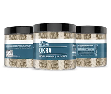 Foto 2 | Suplemento Dietético Earthborn Elements Extracto de Okra 200 Cápsulas - Venta Internacional