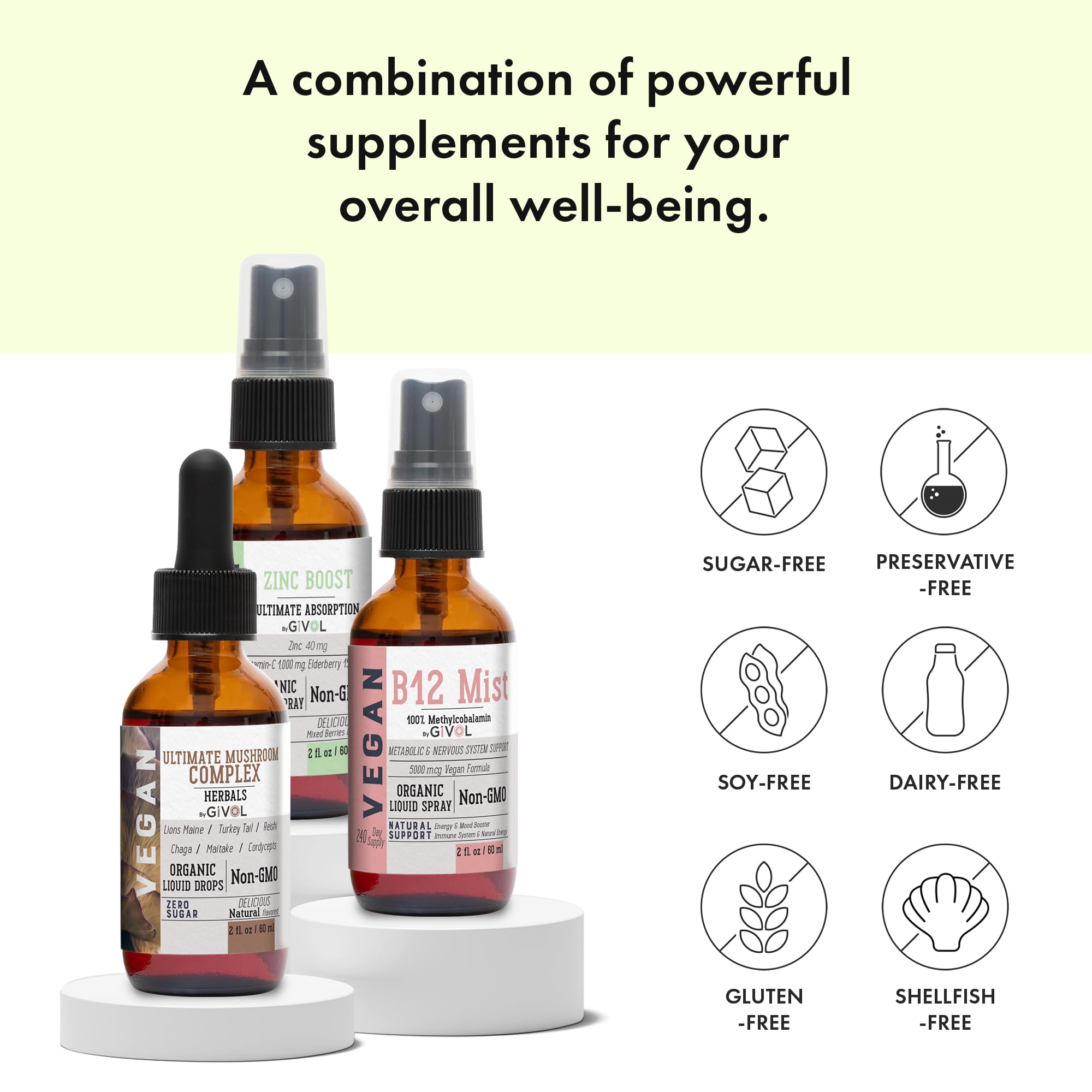 Foto 4 | Paquete De Bienestar Cognitivo Trio De Vitaminas Líquidas Givol 360d - Venta Internacional.